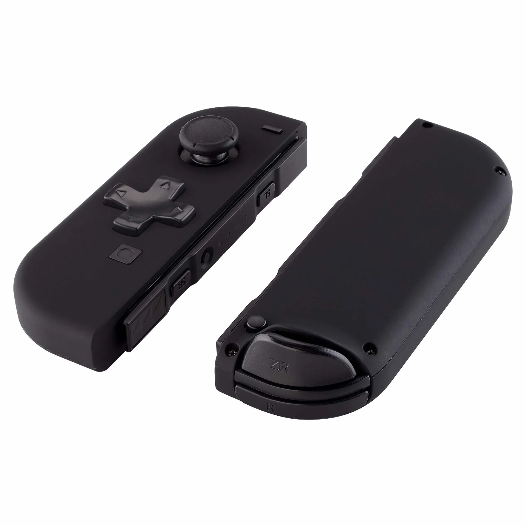 eXtremeRate Soft Touch Czarny Joycon (Wersja D-Pad) Handheld Controller Housing z Pełnymi Przyciskami, DIY Wymiana Shell Case dla Nintendo Switch & Switch OLED Model Joy-Con – Console Shell Nie Jest Dołączona