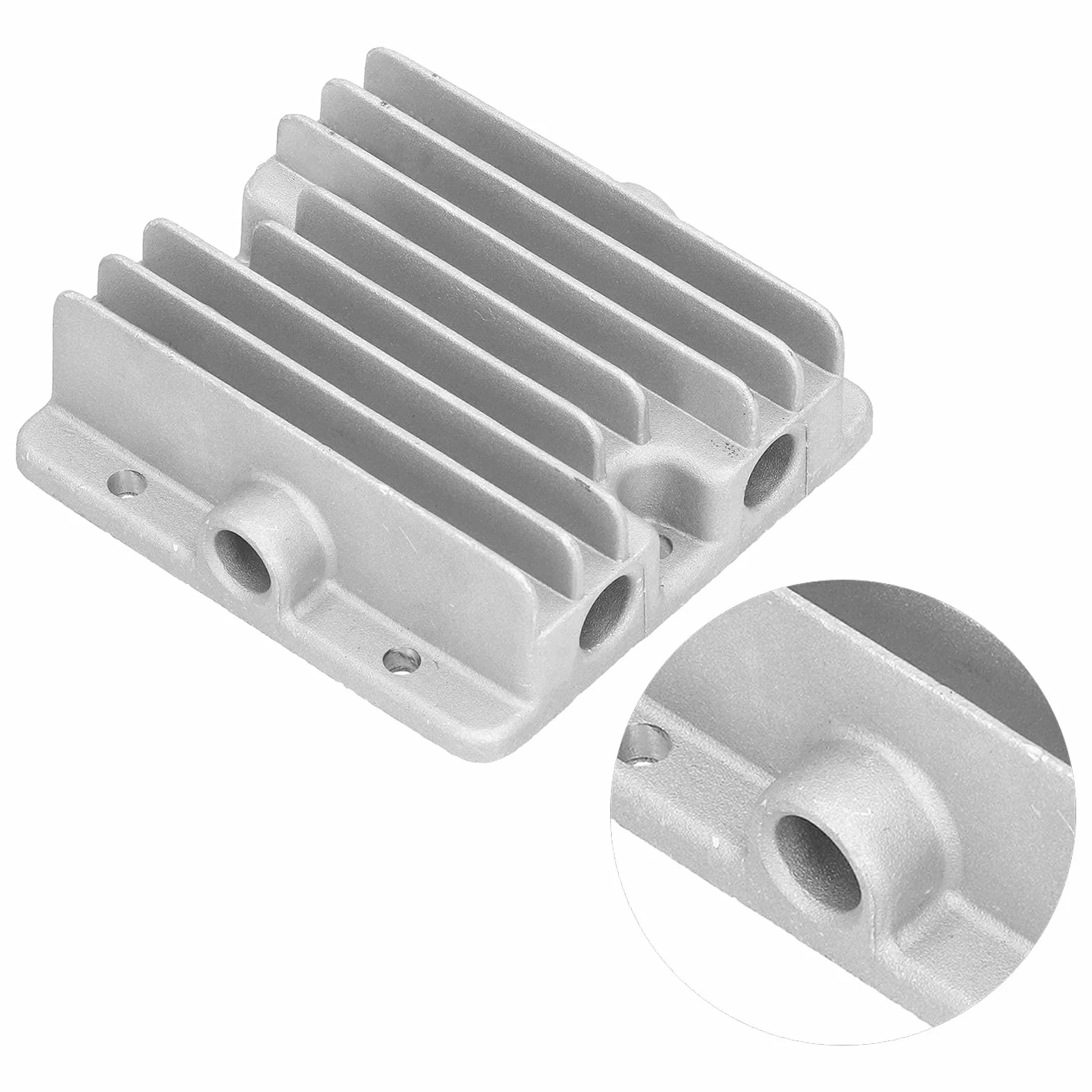 Aluminiowa Głowica Sprężarki Powietrza, Głowica Cylindra 550 W Aluminium Mocna i Wytrzymała Wygodne Elementy Wymienne Akcesoria do Głowicy Sprężarki Głowica Cylindra, do Starej