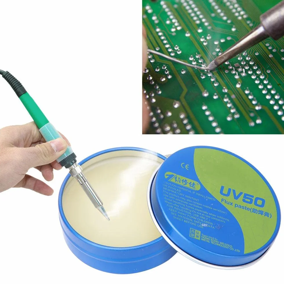 Flux - MCN-UV50 Pasta do Lutowania Cynowa, Lutowanie Cynowe do Lutowania Elektrycznego na PCB/BGA/PGA/SMD