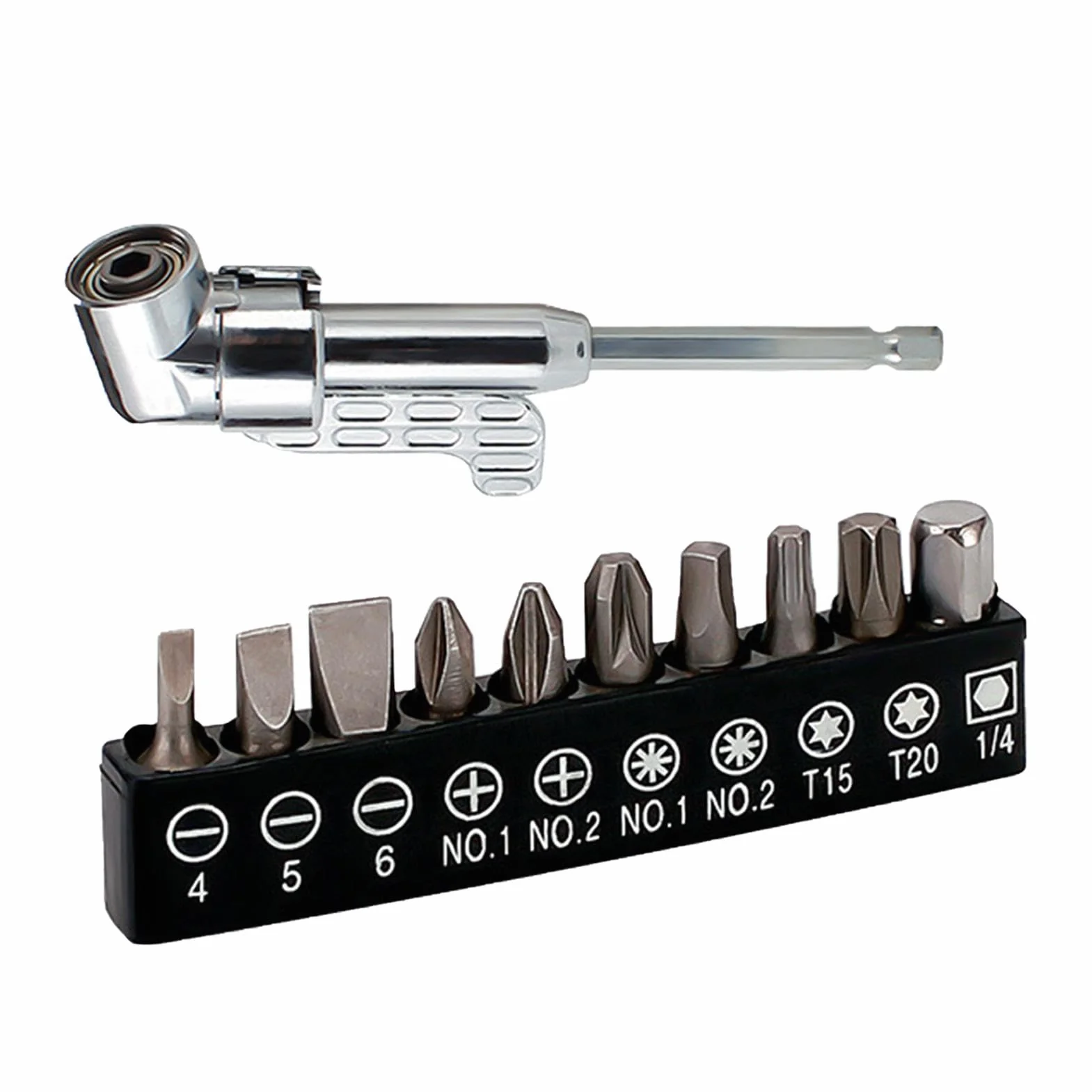 Right Angle Drill, Screwdriver Bit Set, Drill 90 Right Angle, Pocket Screwdriver, Extension Right Angle Drill, Versatile Right Angle Design Comprehensive Screwdriver Set for Men Husband Dad