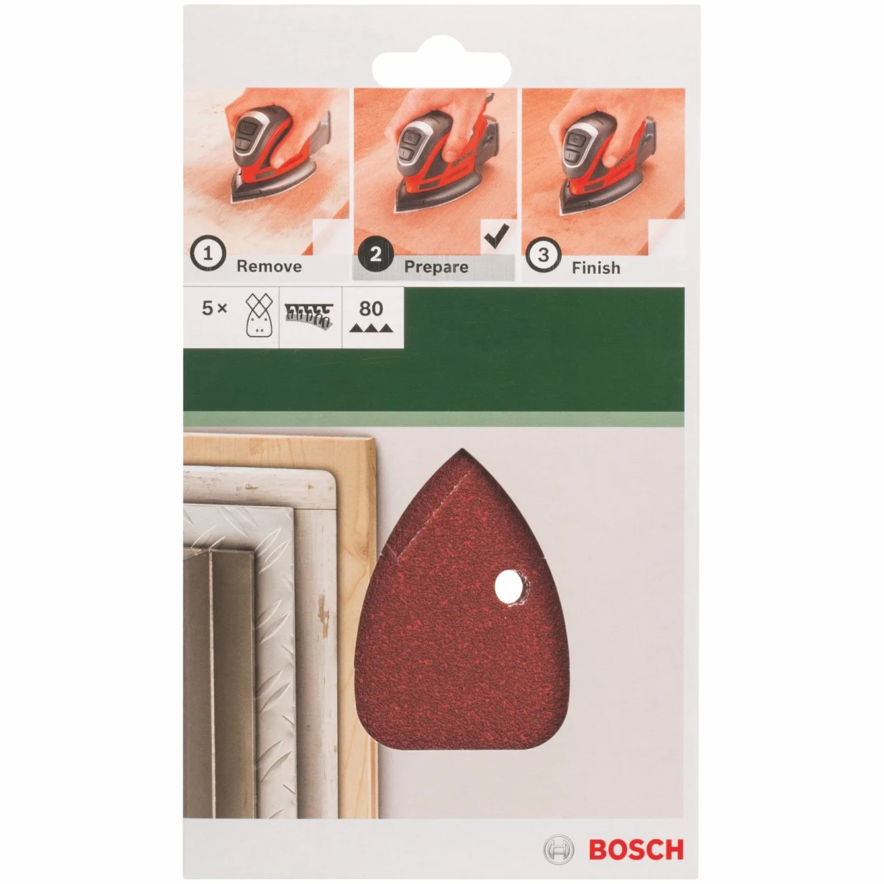 Bosch Profesional PAPIERY ŚCIERNE DELTA 5PC