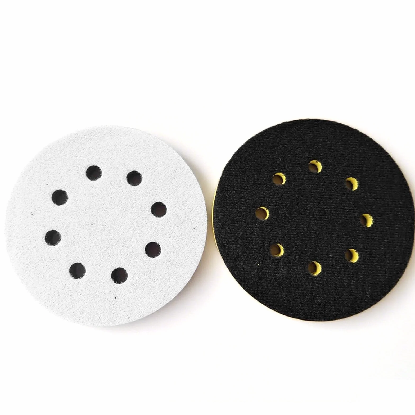 2 sztuki 8 otwory 125 mm gąbka Interface Pad podkładka z rzepem do tarczy szlifierskiej, Pad Saver 125mm, osłona tarczy szlifierskiej z miękką podkładką, pianka do szlifierki orbitalnej
