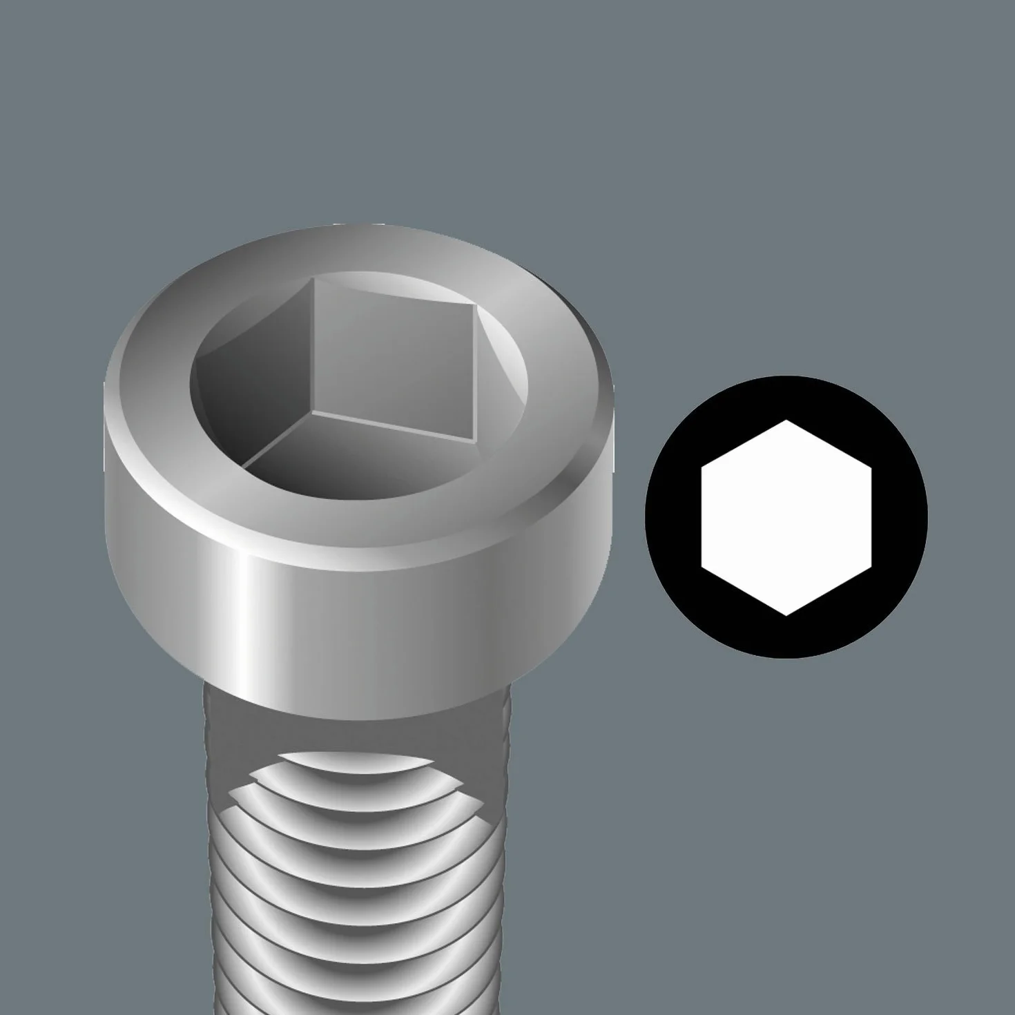 840/1 Impaktor Bit Hex-Plus 5 mm x 25 mm zgrzebny