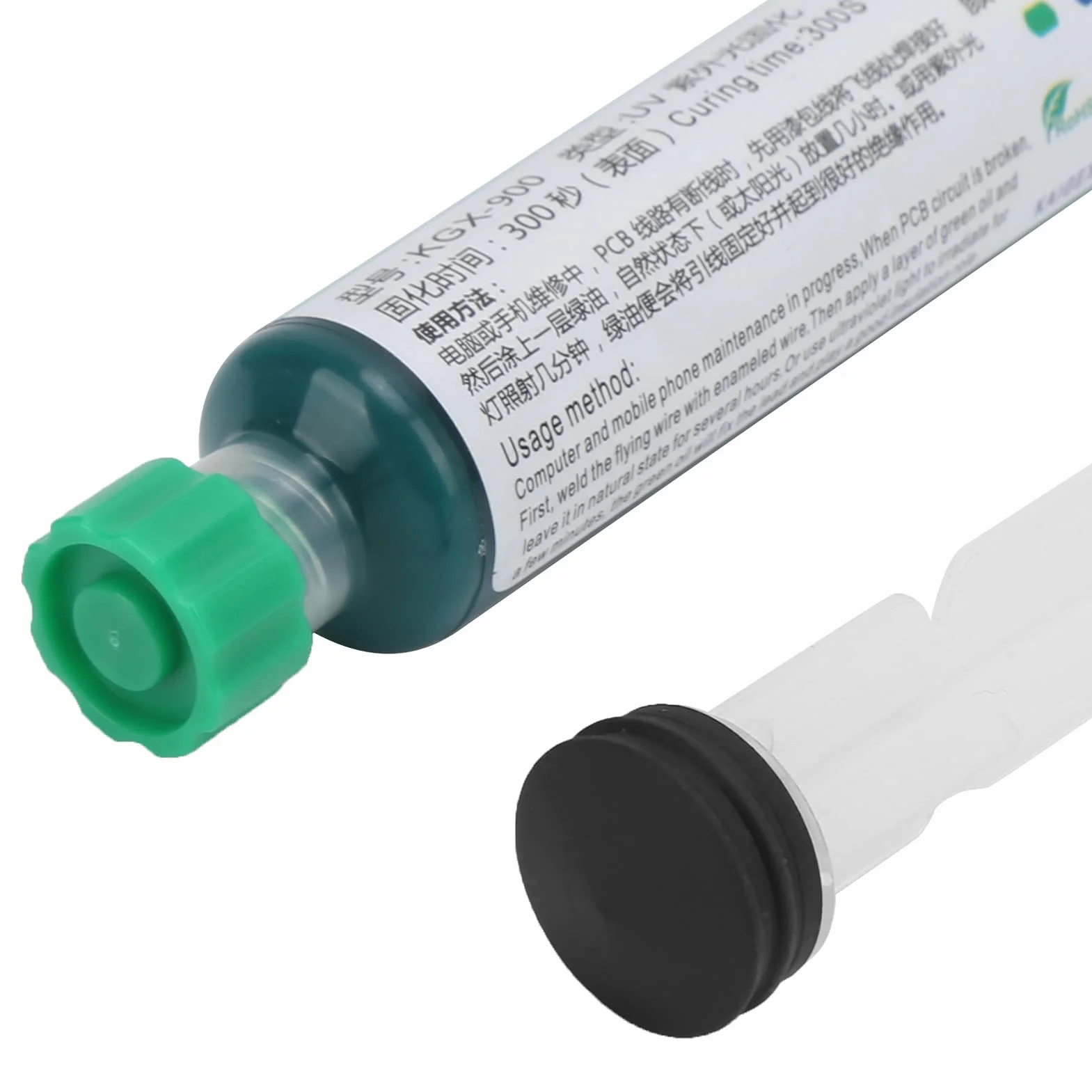 KGX-900 zielony (10 cm3) tusz do maski lutowniczej utwardzany promieniami UV z drukiem pinowym PCB płytka drukowana izolacja konformalny lakier