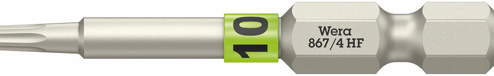 Wera - 05060506001 - bit z funkcją trzymania, 867/4 TORX® HF, TX 10 x 50 mm