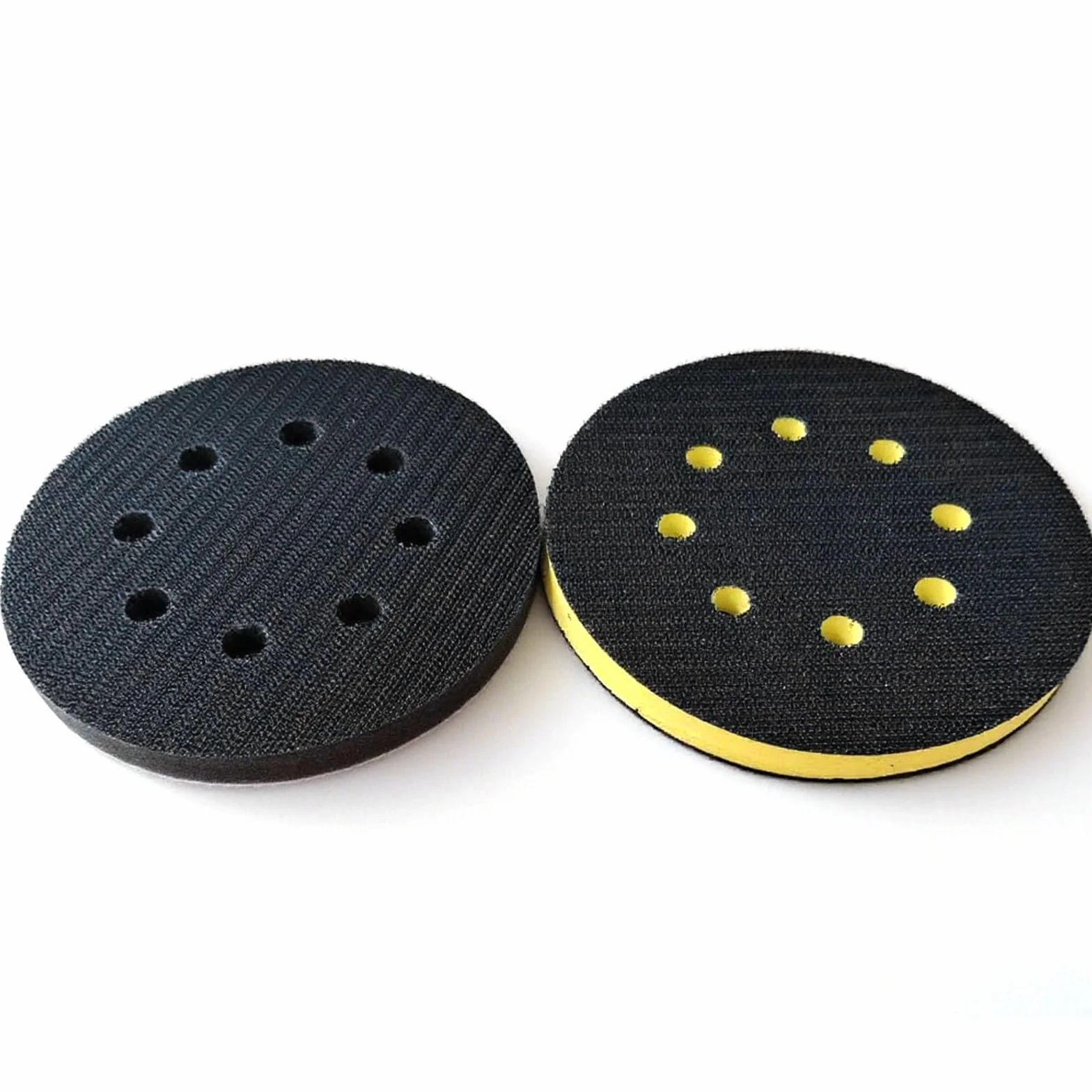 2 sztuki 8 otwory 125 mm gąbka Interface Pad podkładka z rzepem do tarczy szlifierskiej, Pad Saver 125mm, osłona tarczy szlifierskiej z miękką podkładką, pianka do szlifierki orbitalnej