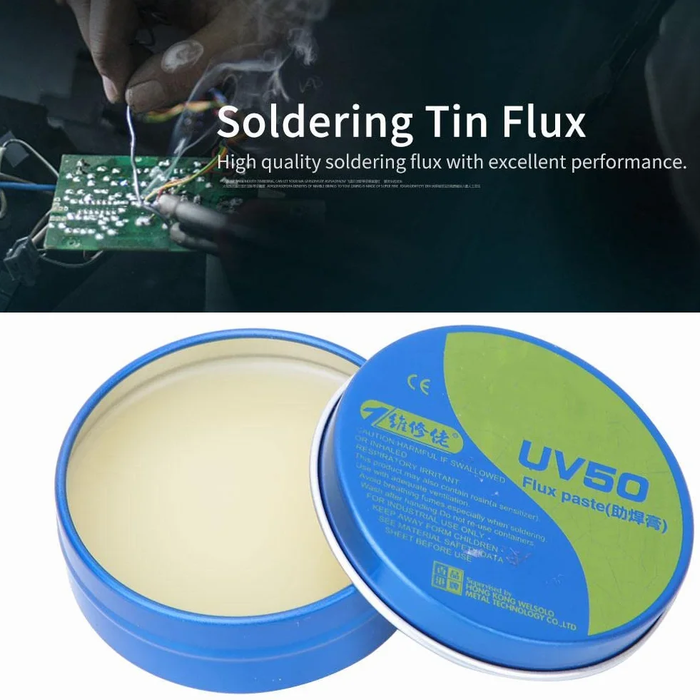 Flux - MCN-UV50 Pasta do Lutowania Cynowa, Lutowanie Cynowe do Lutowania Elektrycznego na PCB/BGA/PGA/SMD