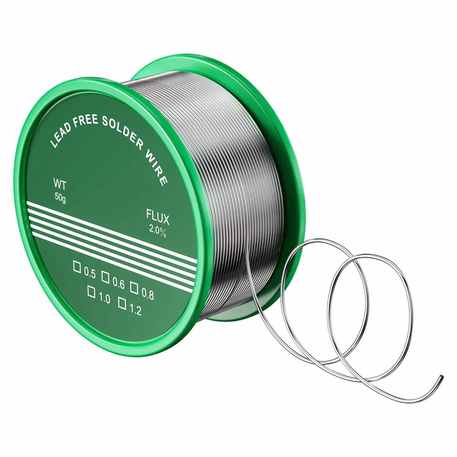Magrimaxio Cyna do lutowania (50 g/1 mm) do lutowanie elektrolutowania i majsterkowania, (Sn99,3 Cu0,7)