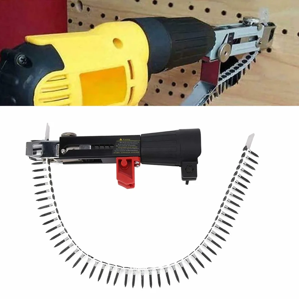 Adapter do pistoletu śrubowego automatyczny pistolet do gwoździ łańcuchowych wiertarka urządzenie do wkręcania śrub narzędzie do obróbki drewna do gwoździ, wiertarki