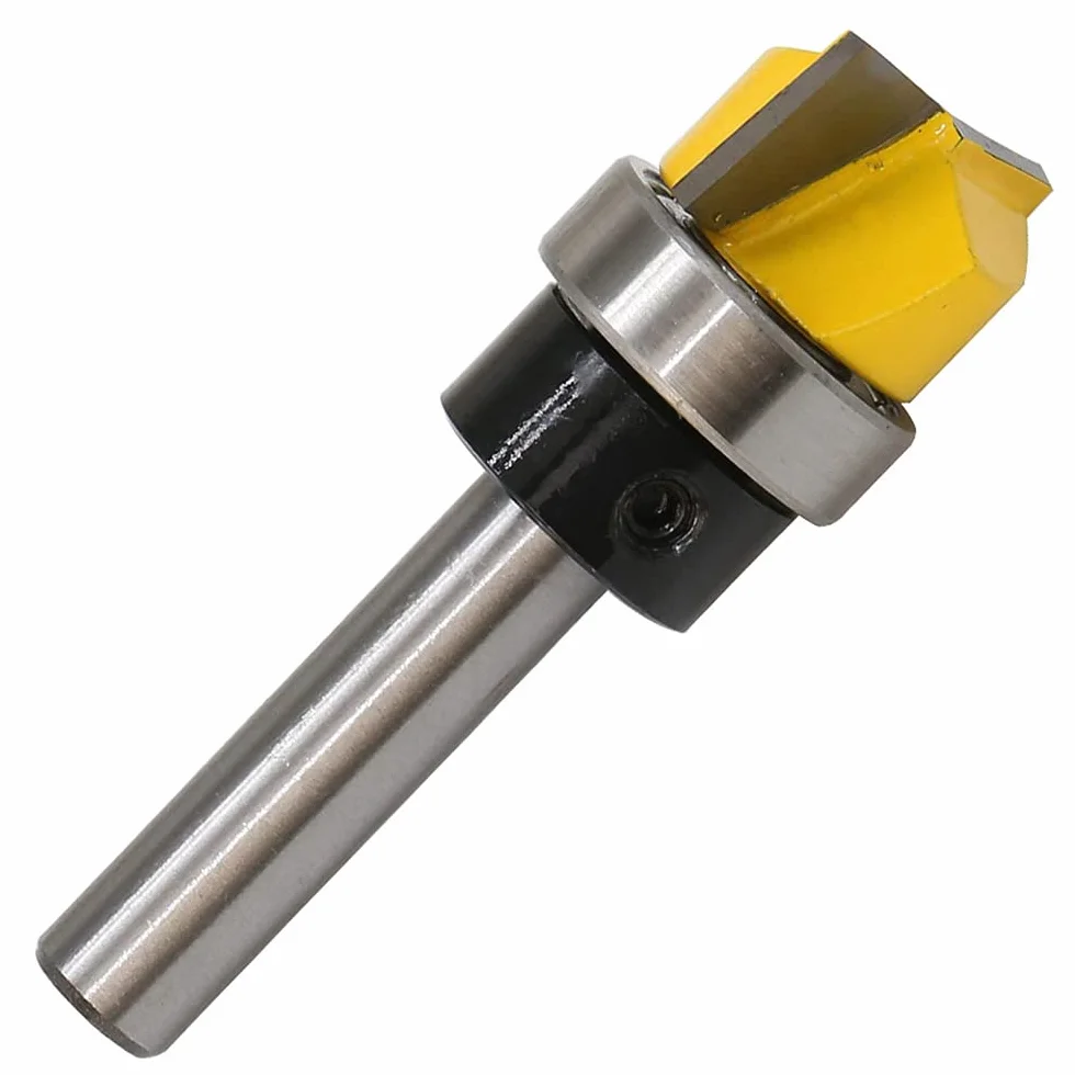 8 mm trzpień frez do krawędzi, łożysko kulkowe, do czyszczenia podłóg, frez do drewna, frez do płaskich frez do cięcia drewna, frez do czyszczenia na dole, łożysko łożyskowe, frez górnowrzecionowy do obróbki drewna