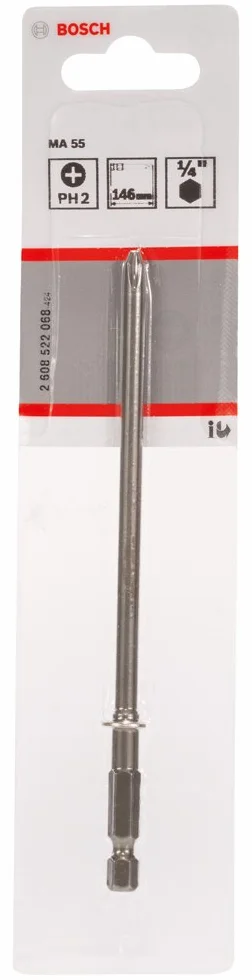 Bosch Professional Bit Extra twardy do śrub krzyżowych Phillips (PH2, długość: 145 mm)