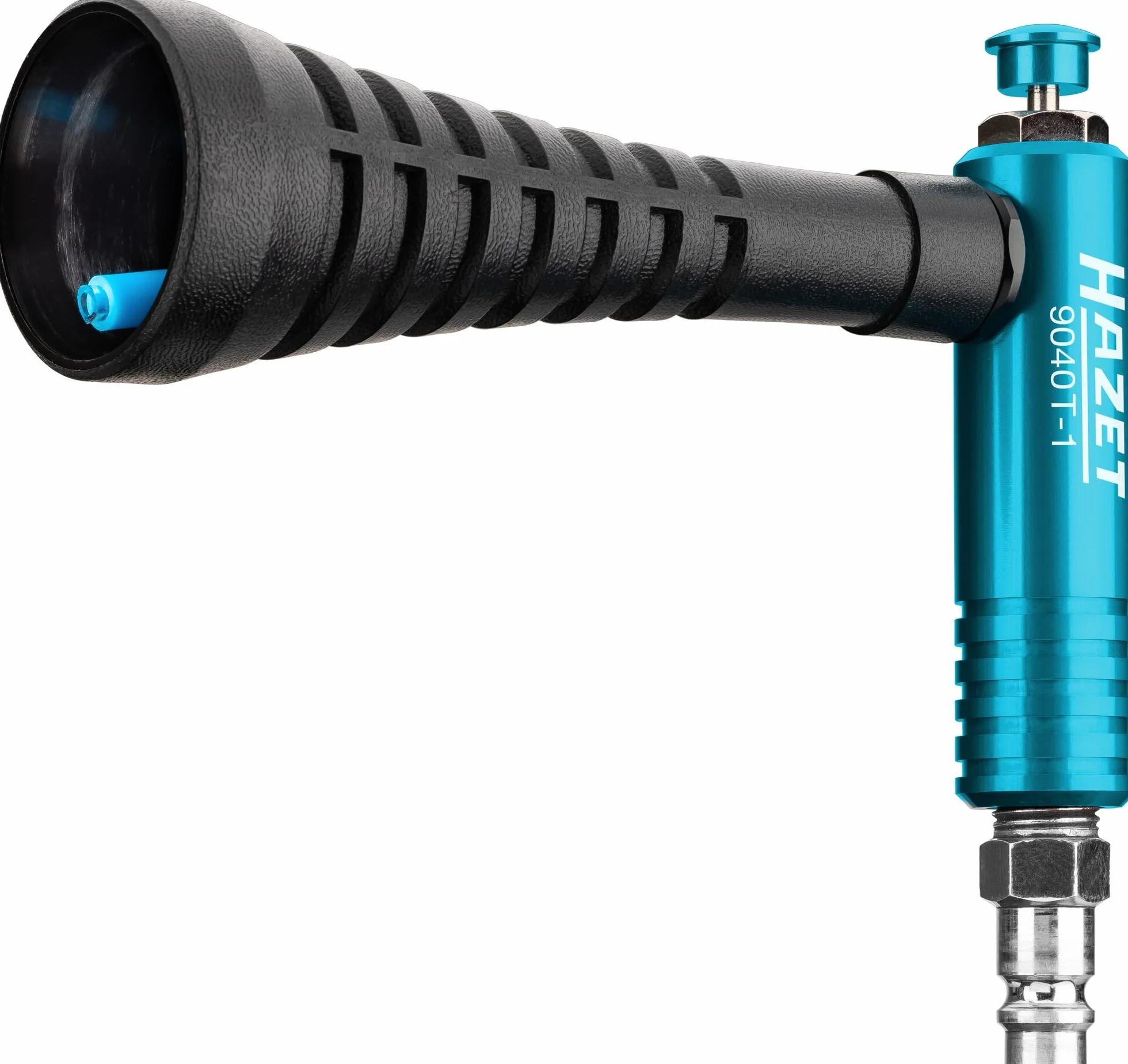 HAZET turbo pistolet pneumatyczny 9040T-1, dysza wirowa do silnego impulsu powietrza, 6 bar, z ergonomicznym uchwytem, do szybkiego usuwania wiórów, mat podłogowych, felg
