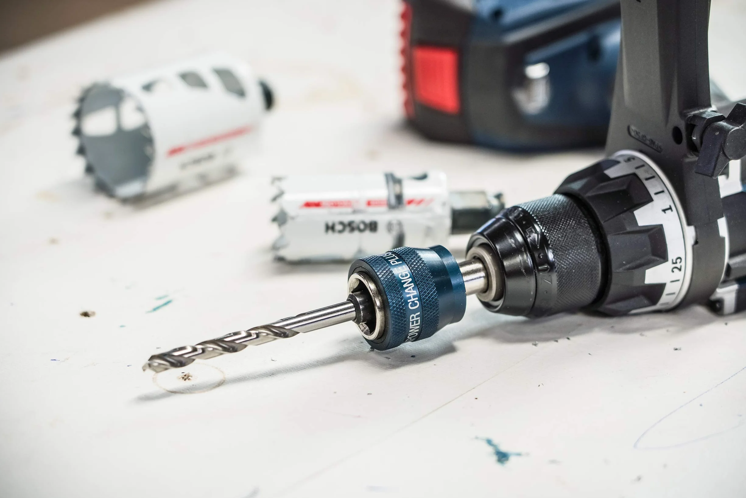 Bosch Professional 1x Wiertło prowadzące Plus HSS-Co (Ø 7.15 x 85 mm, Akcesoria do otwornicy)