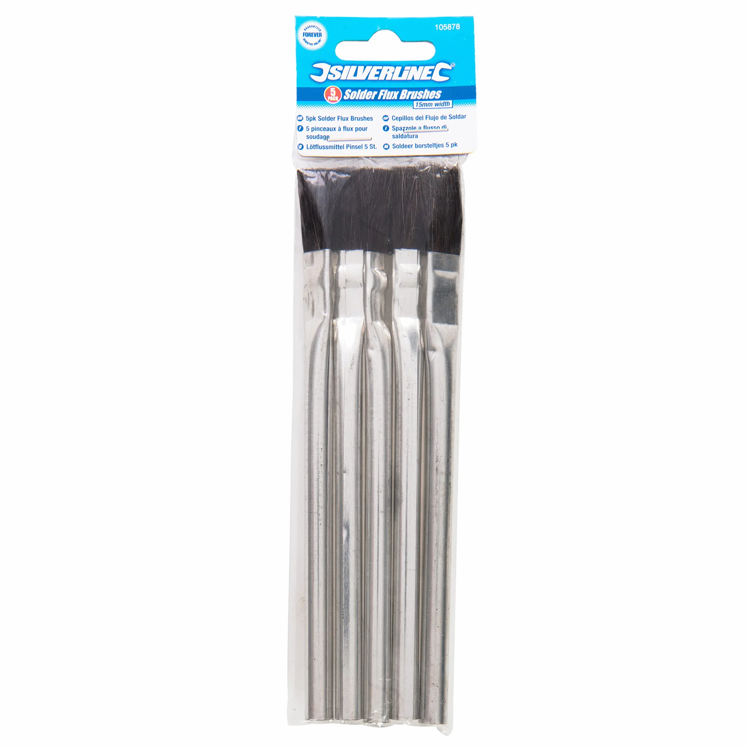 Silverline Szczotki lutownicze 5 szt. 15 mm (105878)