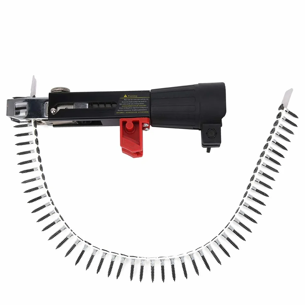 Adapter do pistoletu śrubowego automatyczny pistolet do gwoździ łańcuchowych wiertarka urządzenie do wkręcania śrub narzędzie do obróbki drewna do gwoździ, wiertarki