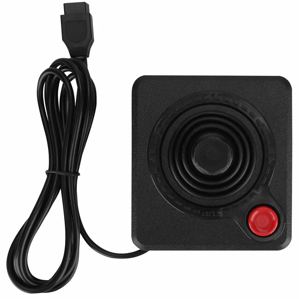 Ccylez Joystick Controller, retro klasyczny analogowy joystick, 9-pinowy przewodowy kontroler gier z joystickiem bojowym, kontrola gier 3D dla 2600/7800
