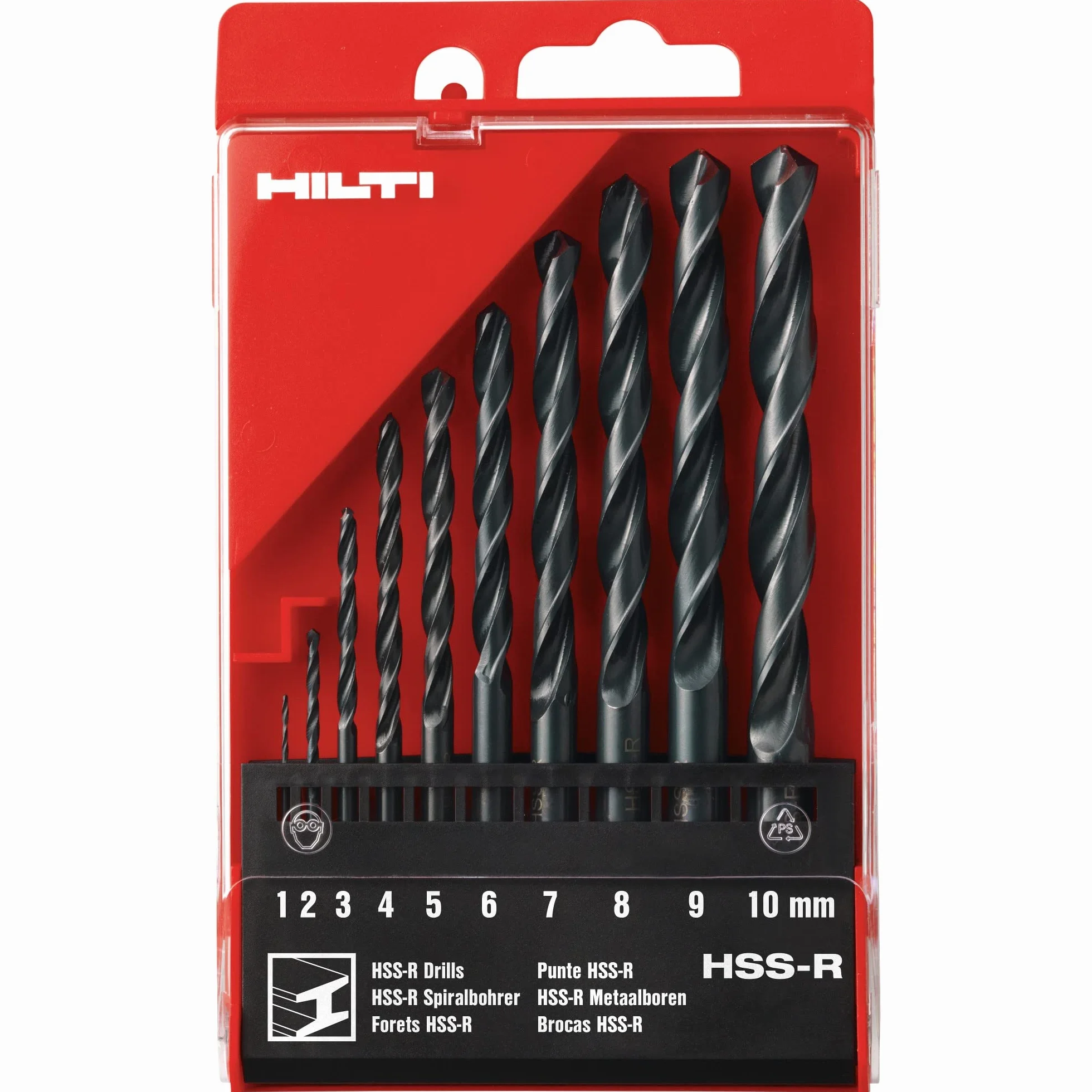 Zestaw wierteł HILTI HSS do stali 1-10 mm, wiertło metalowe, wiertło żelazne