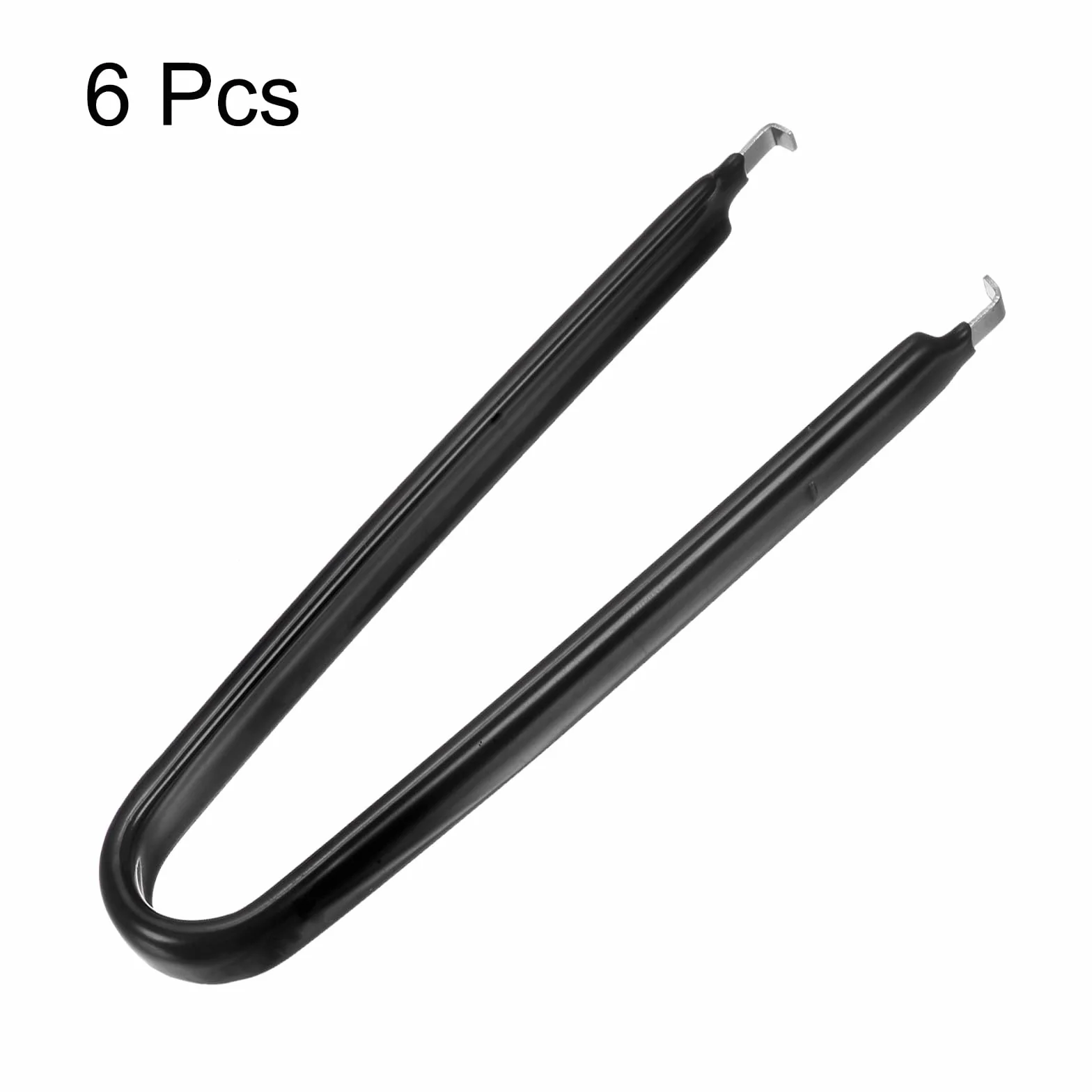 QUARKZMAN 6 szt. IC-Chip Extractor IC szczypce w kształcie litery U, stal nierdzewna, z izolowanym uchwytem winylowym, elementy płyty głównej, elementy obwodów obwodowych, ekstraktor chipów do