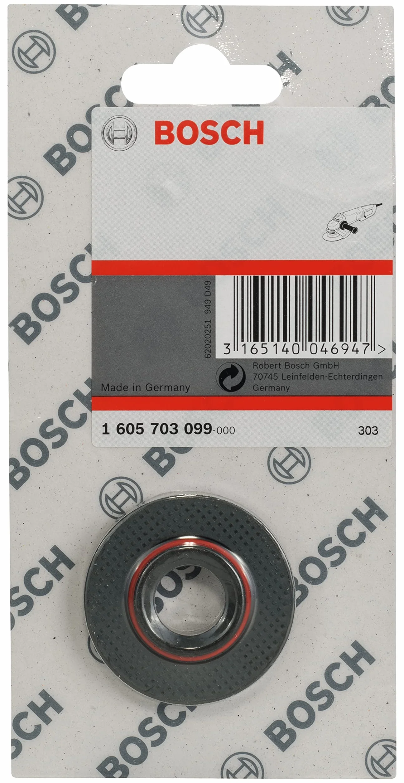 Bosch Professional 1x Kołnierze Mocujące (do Tarcz 115–150 mm z gwintem M14, Osprzęt do Szlifierek do Betonu Bosch)