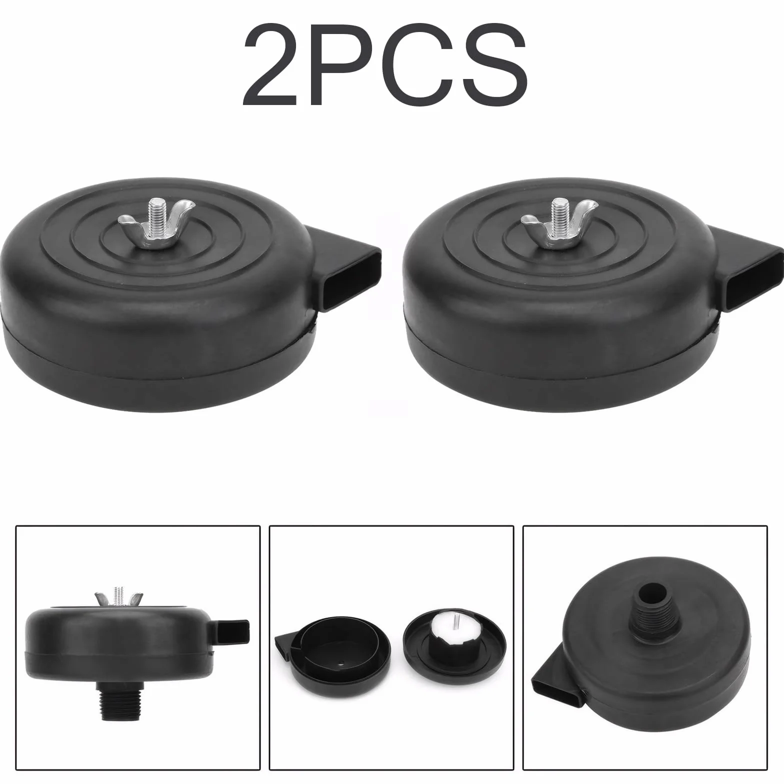 2 sztuki sprężarki powietrza filtr ssący, tłumik, kompresor, filtr tłumika powietrza 3/8" 16 mm, 16 mm, 3/8 PT filtr ssący, do tłokowej sprężarki tłokowej, 2 sztuki