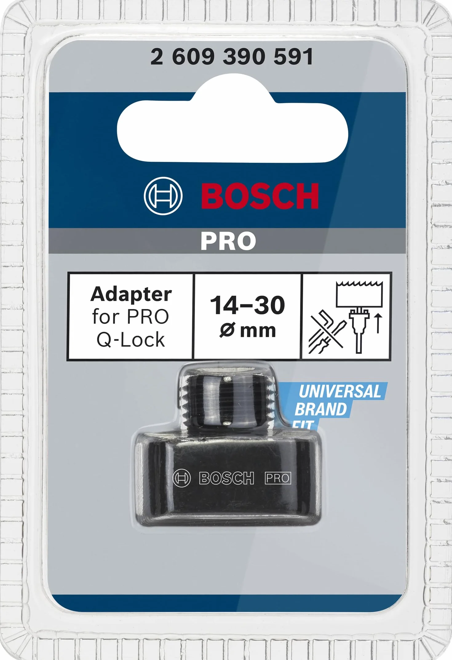 Bosch 1x Nakrętka adaptera PRO Q-Lock do systemu Quick Change piły otwornicy (95 x 67 mm, Professional Akcesoria Wiertarki/wkrętarki udarowe)