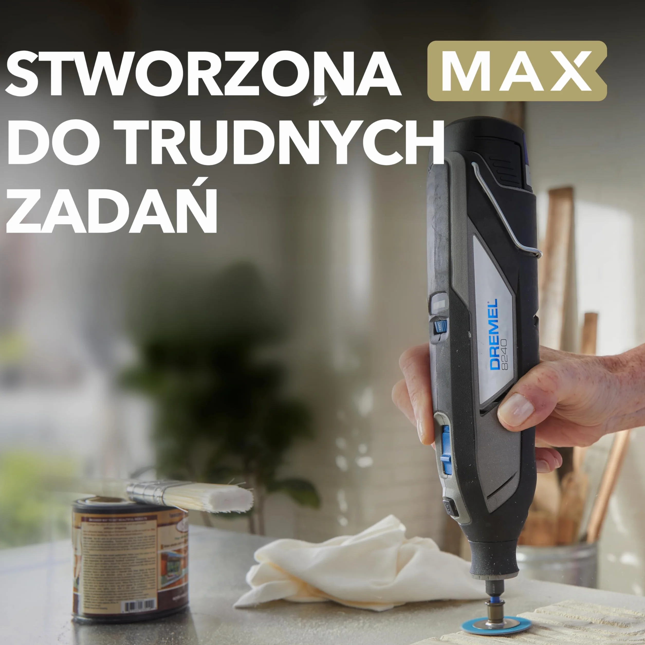 Dremel MAX wysokowydajna tarcza szlifierska (SC411DM), 3 tarcze szlifierskie z tlenku glinu o średnicy 3,2 mm do kształtowania/wygładzania drewna, tworzywa sztucznego, metalu