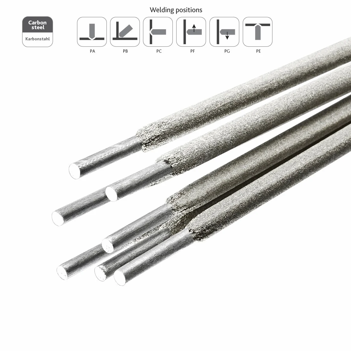 STARK Rutile uniwersalna elektroda prętowa - 3 x 350 mm - 1 kg/ok. 35 sztuk - uniwersalna elektroda prętowa do spawania