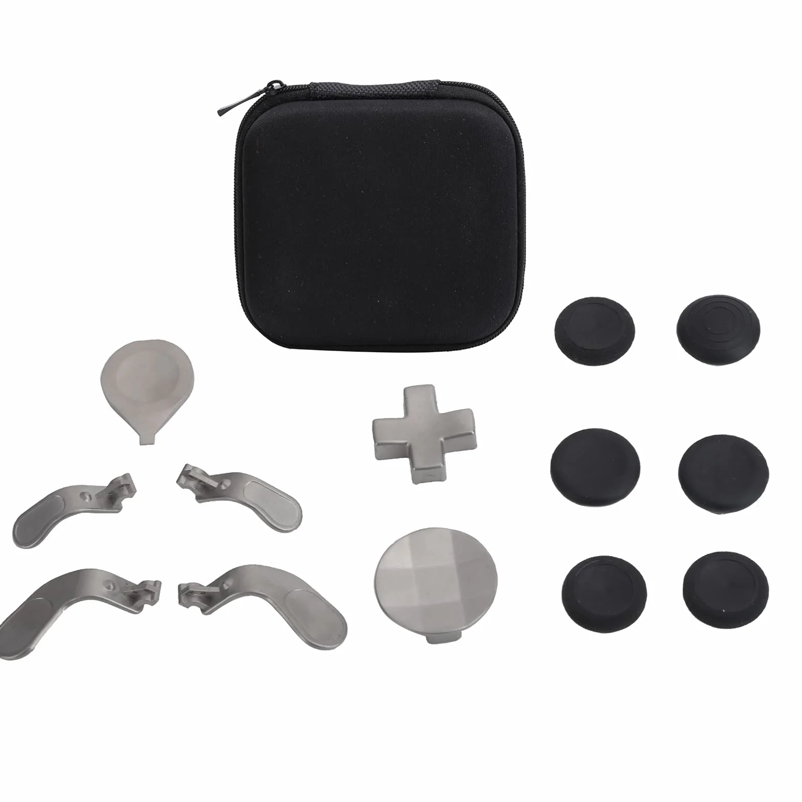 Zestaw łopatek do Kontrolera Gier, Metalowy Gamepad 13 w 1, Drążki do Konsoli One Series 2, w Tym Metal Mod 6 Joysticków Zamiany, 4 łopatki, 2 Pady Kierunkowe, 1