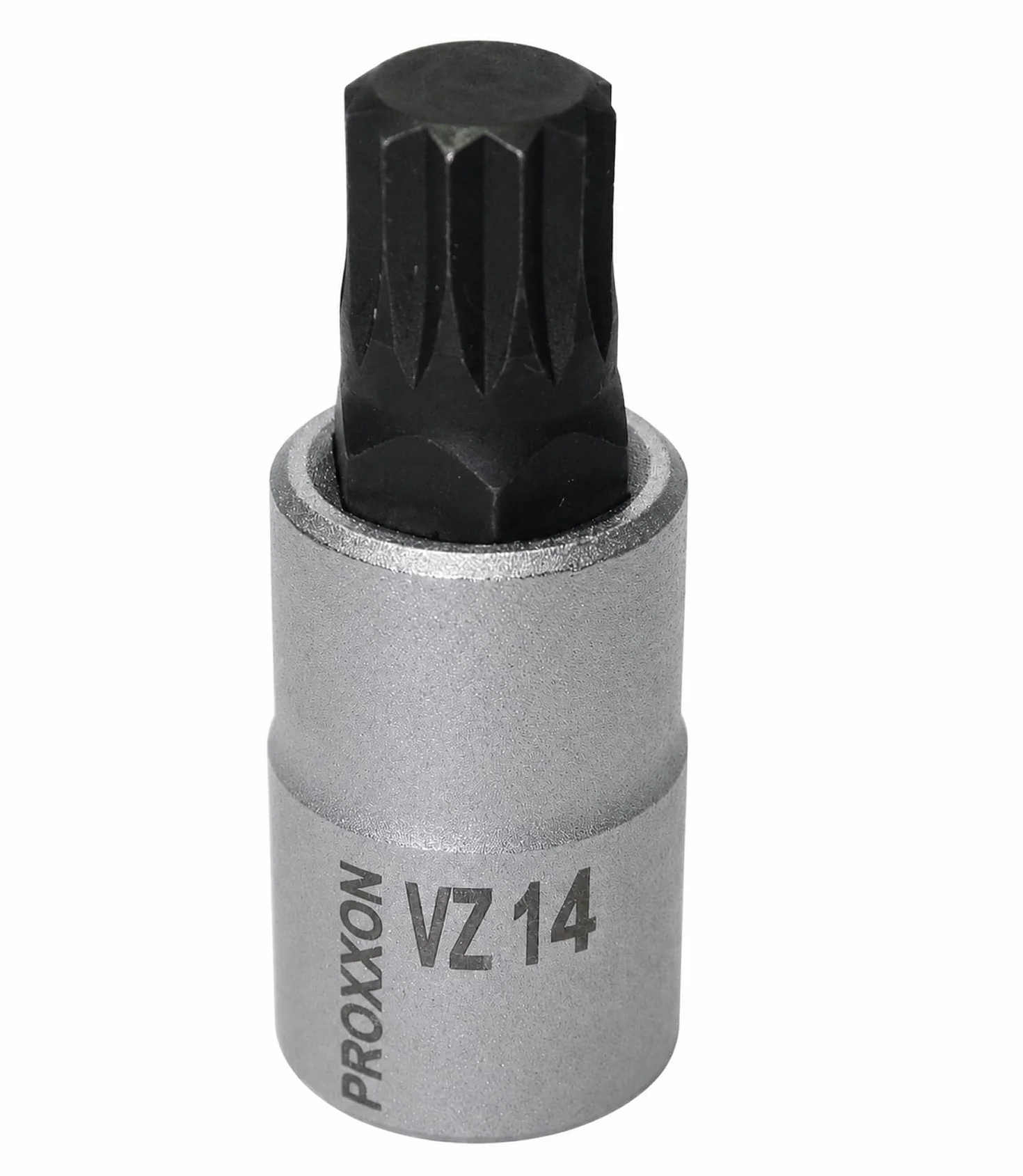 PROXXON 23327 wielozębowa końcówka XZN nasadka bitu VZ14 długość 55 mm napęd 12,5 mm (1/2")