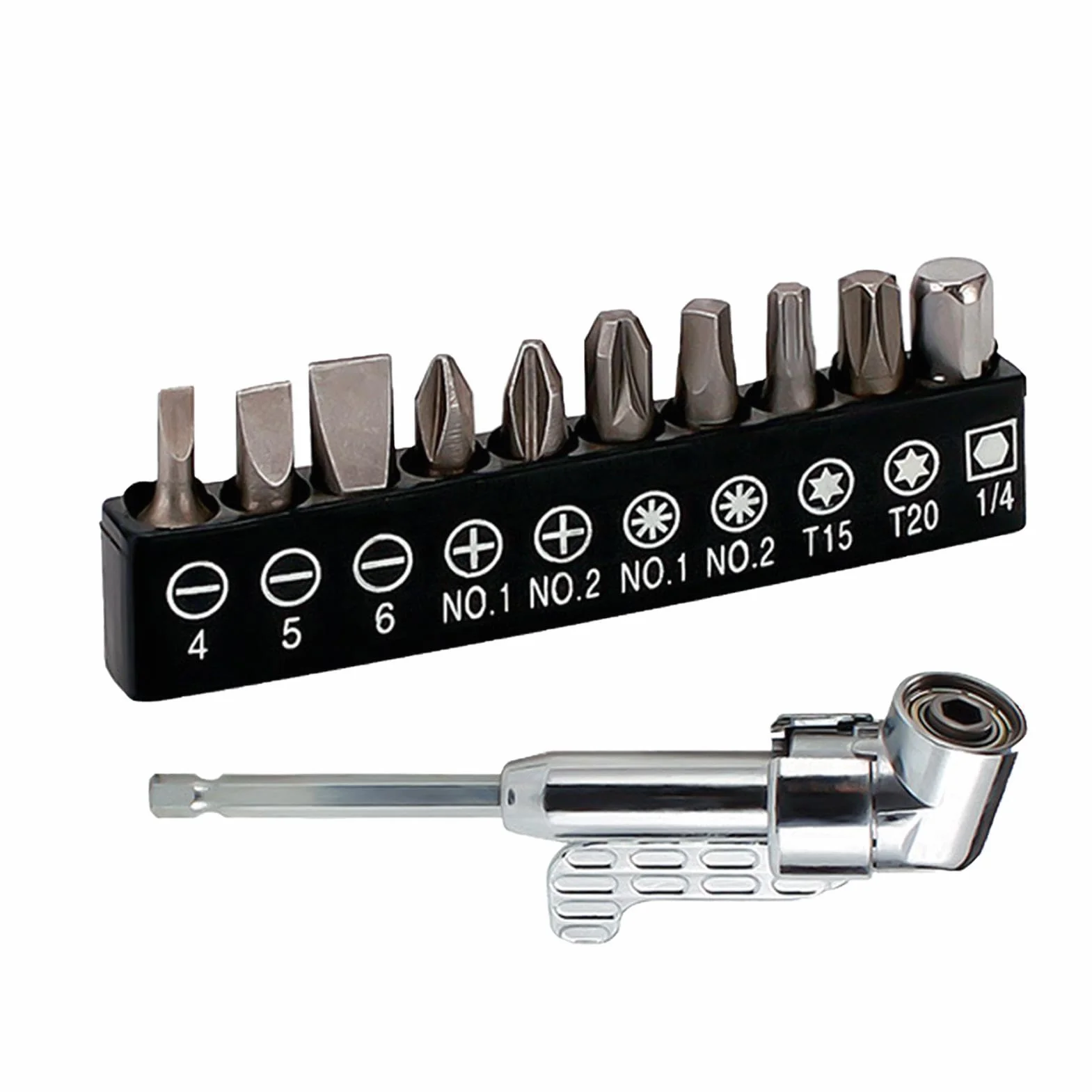 Right Angle Drill, Screwdriver Bit Set, Drill 90 Right Angle, Pocket Screwdriver, Extension Right Angle Drill, Versatile Right Angle Design Comprehensive Screwdriver Set for Men Husband Dad