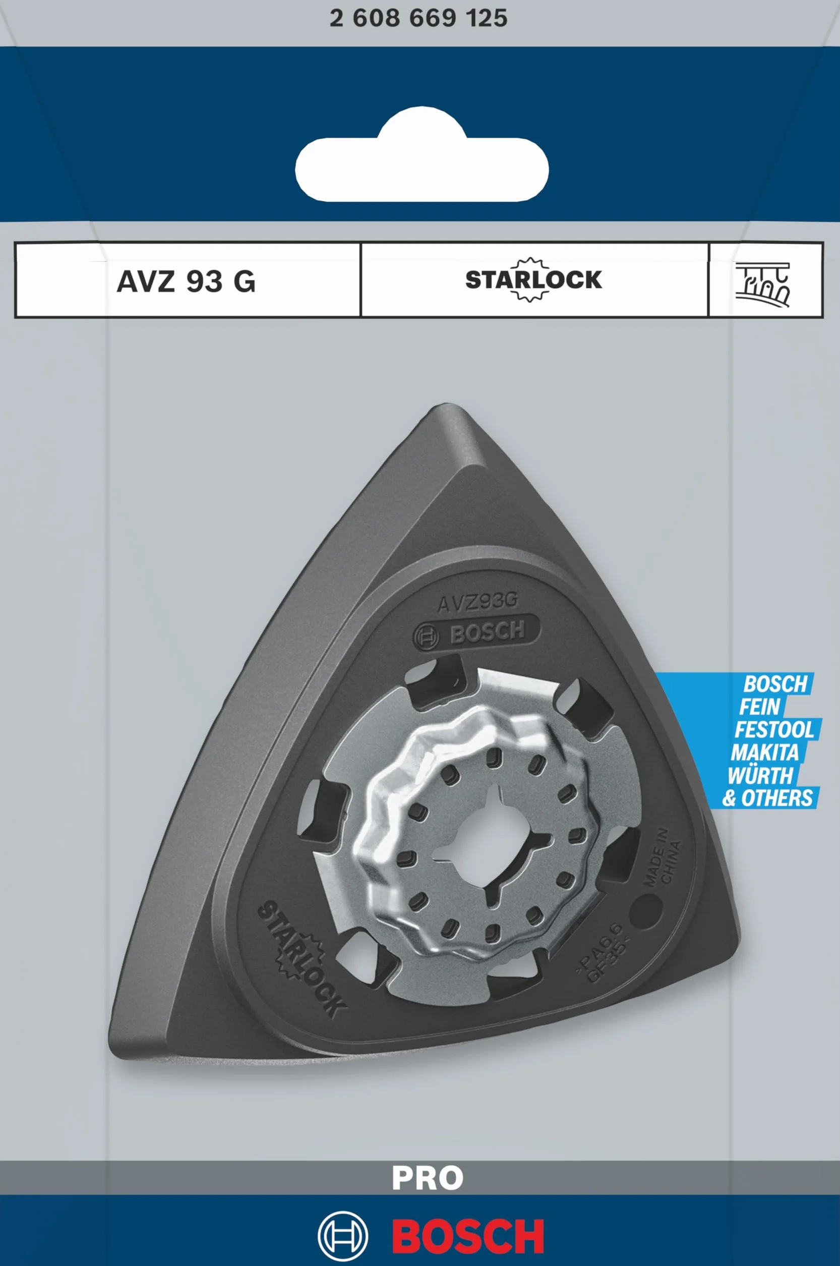 Bosch 1 x PRO AVZ 93 G płyta szlifierska (Ø 93 mm, profesjonalne akcesoria, narzędzie wielofunkcyjne)