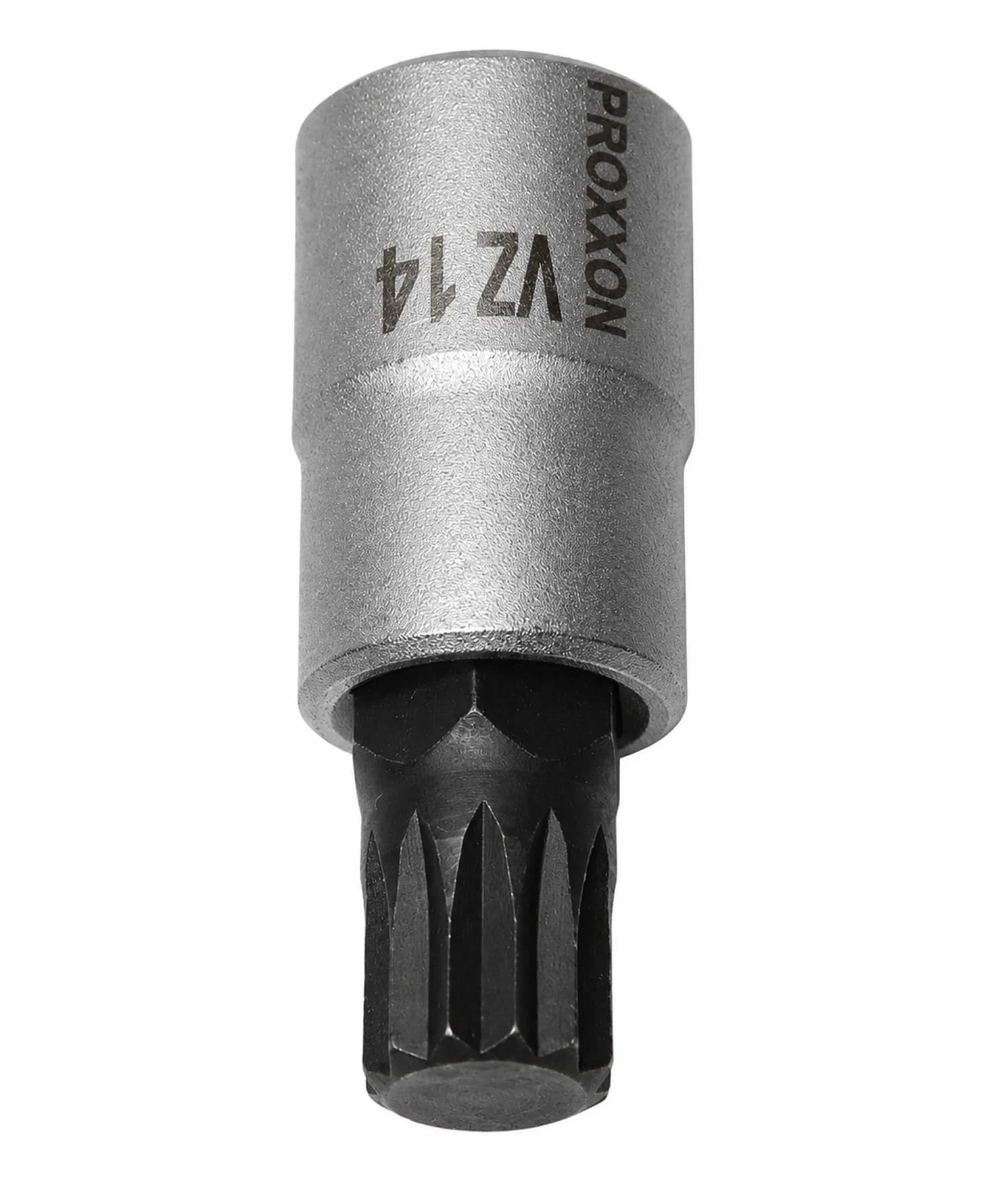 PROXXON 23327 wielozębowa końcówka XZN nasadka bitu VZ14 długość 55 mm napęd 12,5 mm (1/2")