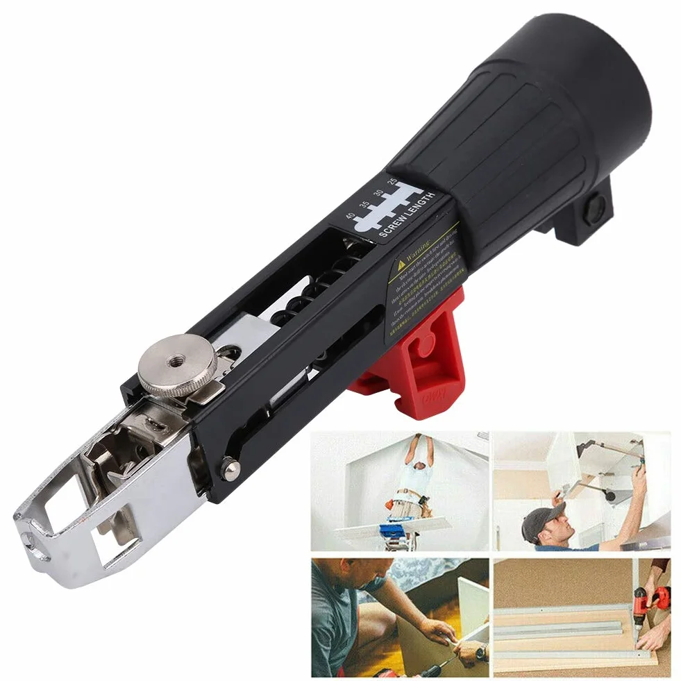 Adapter do pistoletu śrubowego automatyczny pistolet do gwoździ łańcuchowych wiertarka urządzenie do wkręcania śrub narzędzie do obróbki drewna do gwoździ, wiertarki