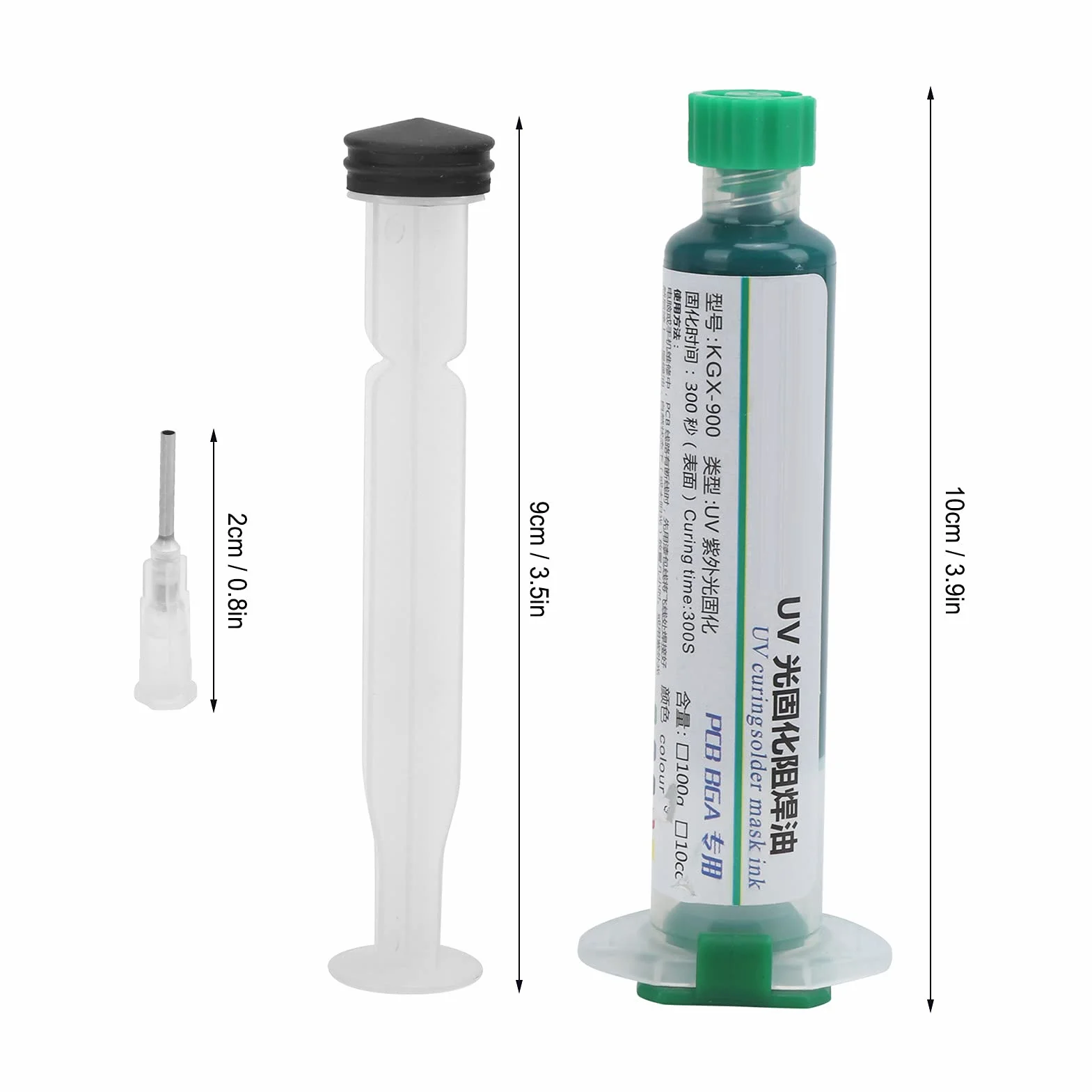 KGX-900 zielony (10 cm3) tusz do maski lutowniczej utwardzany promieniami UV z drukiem pinowym PCB płytka drukowana izolacja konformalny lakier