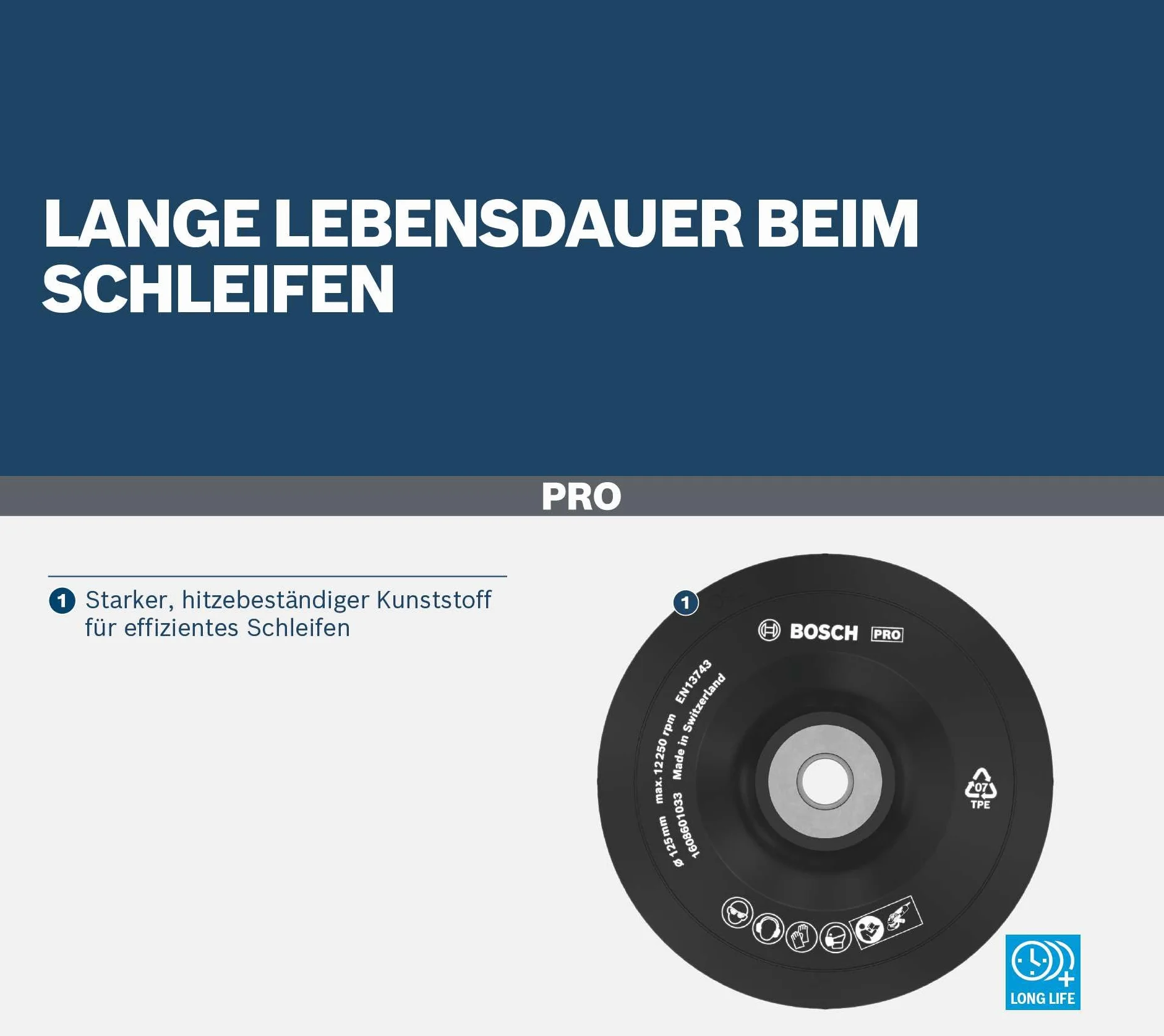 Bosch Profesional TALERZ POD FIBRĘ M14 125mm SOFT