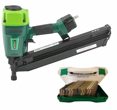 Prebena 7XR-RK90 gwoździarka taśmowa gwoździarka 50-90 mm + RK BOX gwoździe pasowe 20°