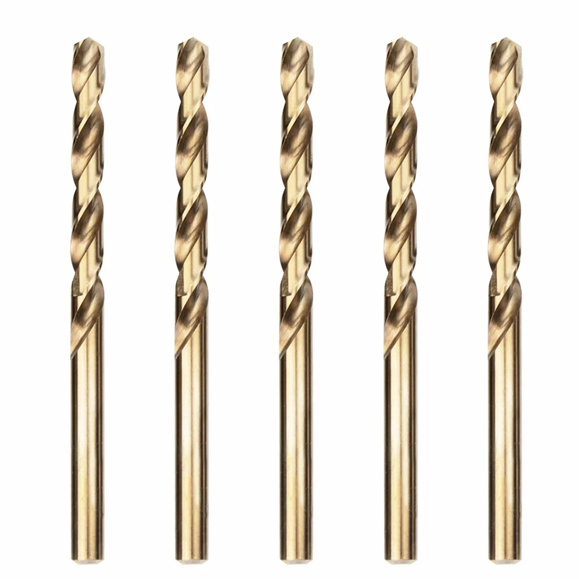Meccion Wiertło HSS Cobalt Jobber 5 szt. wiertło kręte 6,0 mm do wiercenia stali nierdzewnej i metalu