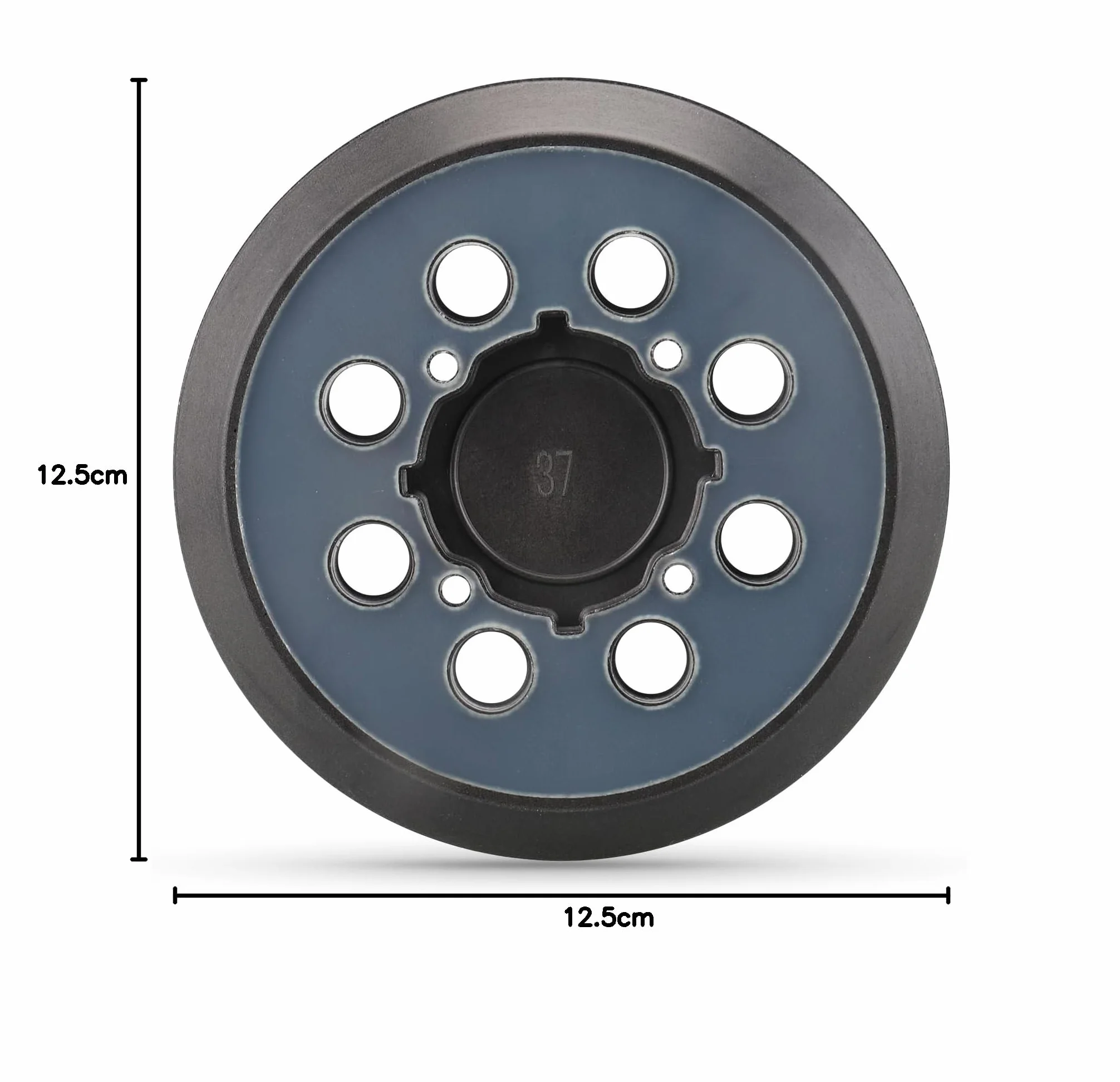 Podkładki szlifierskie 125 mm do Dewalt, 8 otworów, 4 otwory na śruby, haczyk i pętelka, talerz podporowy na rzep, zapasowa podkładka szlifierska, talerz szlifierski do szlifierek