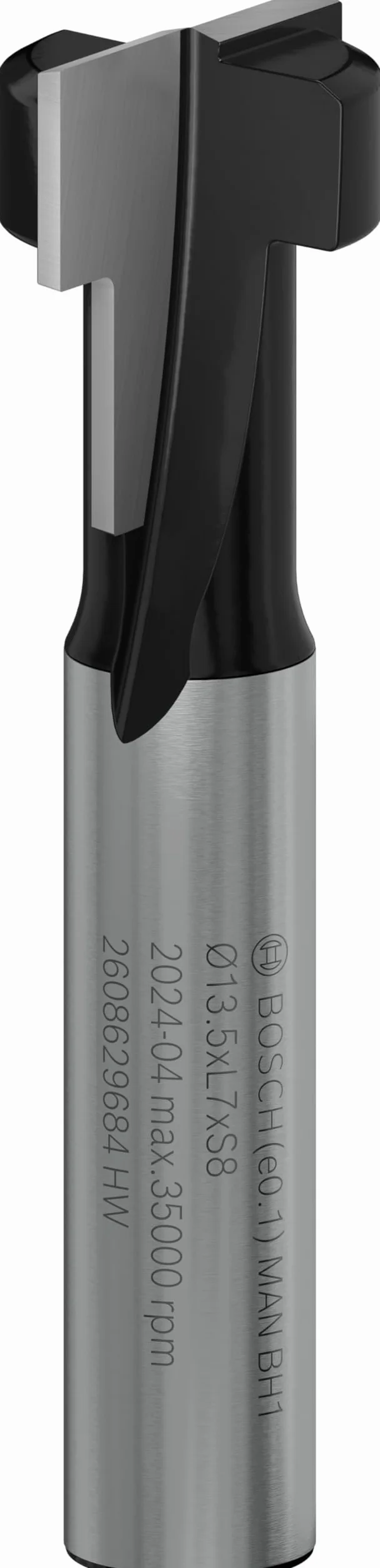 Bosch 1x Frez PRO Keyhole (do Miękkie drewno, Twarde drewno, Ø 8,6 mm, Professional Akcesoria Frez ręczny, Frez krawędziowy)