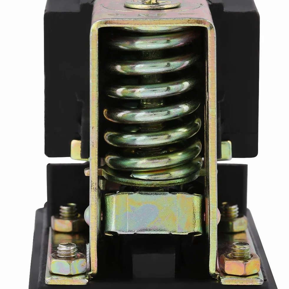 Heavy Duty 240V 16A Czteroportowy Przełącznik Ciśnieniowy Sprężarki Powietrza Sterowanie 90PSI -120PSI 13 * 8 * 6 Przełącznik Ciśnieniowy Sprężarki