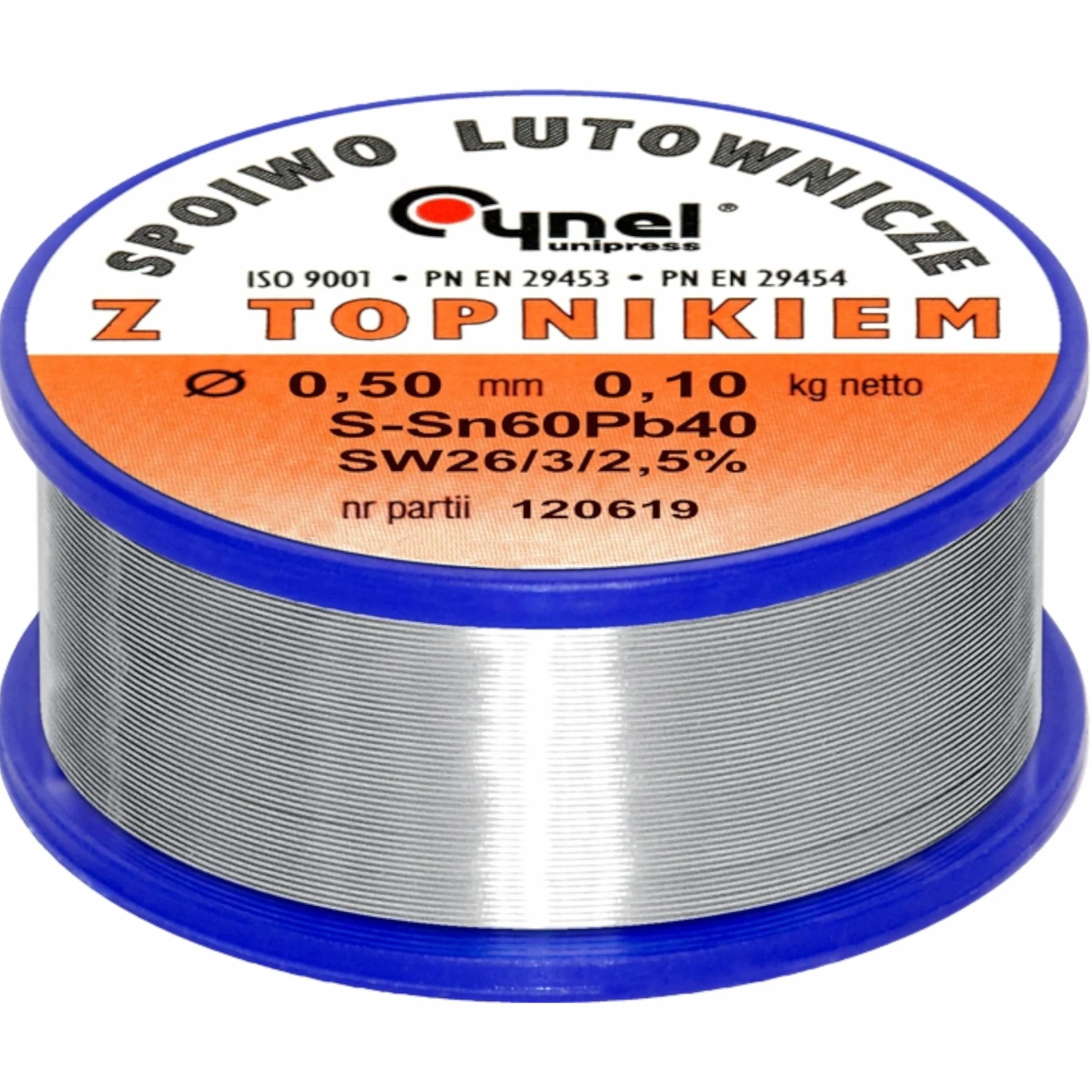 Cyna spoiwo lutownicze z topnikiem 100g 0,5mm