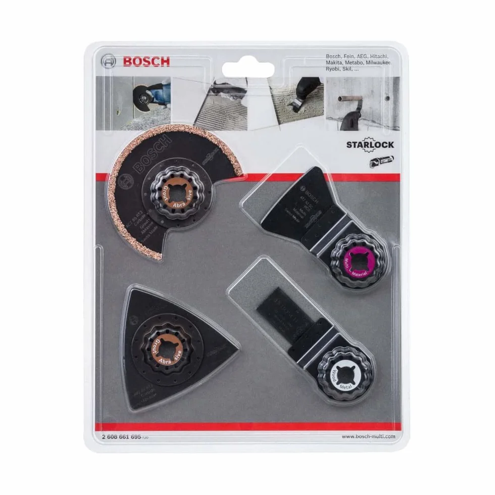 Bosch Profesional 4-CZĘŚCIOWY SET DO PŁYTEK (CARBIDE RIFF)