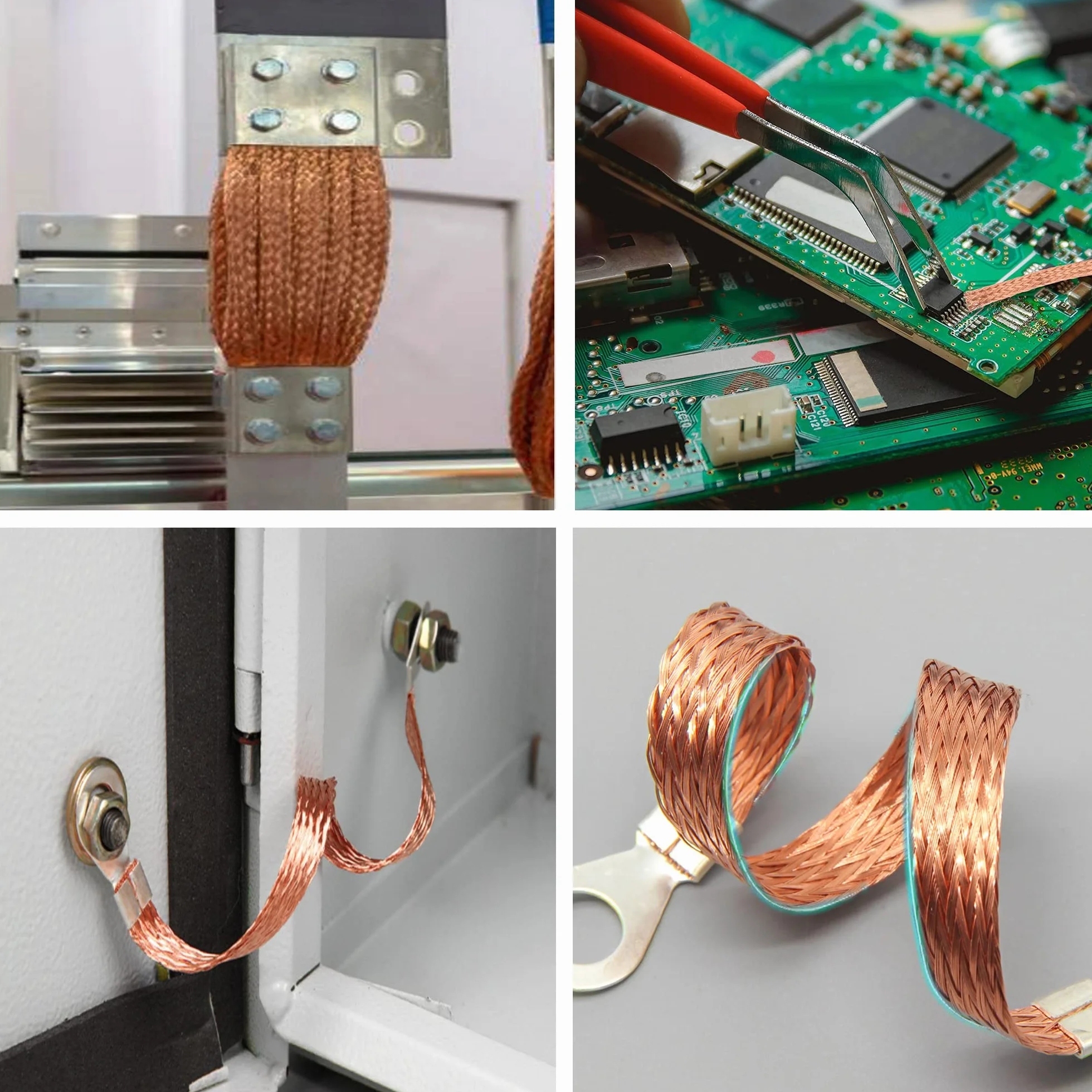 5 m czysta miedź plecionka dzianinowa siatka przeciwzakłóceniowa szerokość 2 mm elastyczny kabel rozlutowywanie knot lutowniczy oplot miedziany knot narzędzie do naprawy drutu