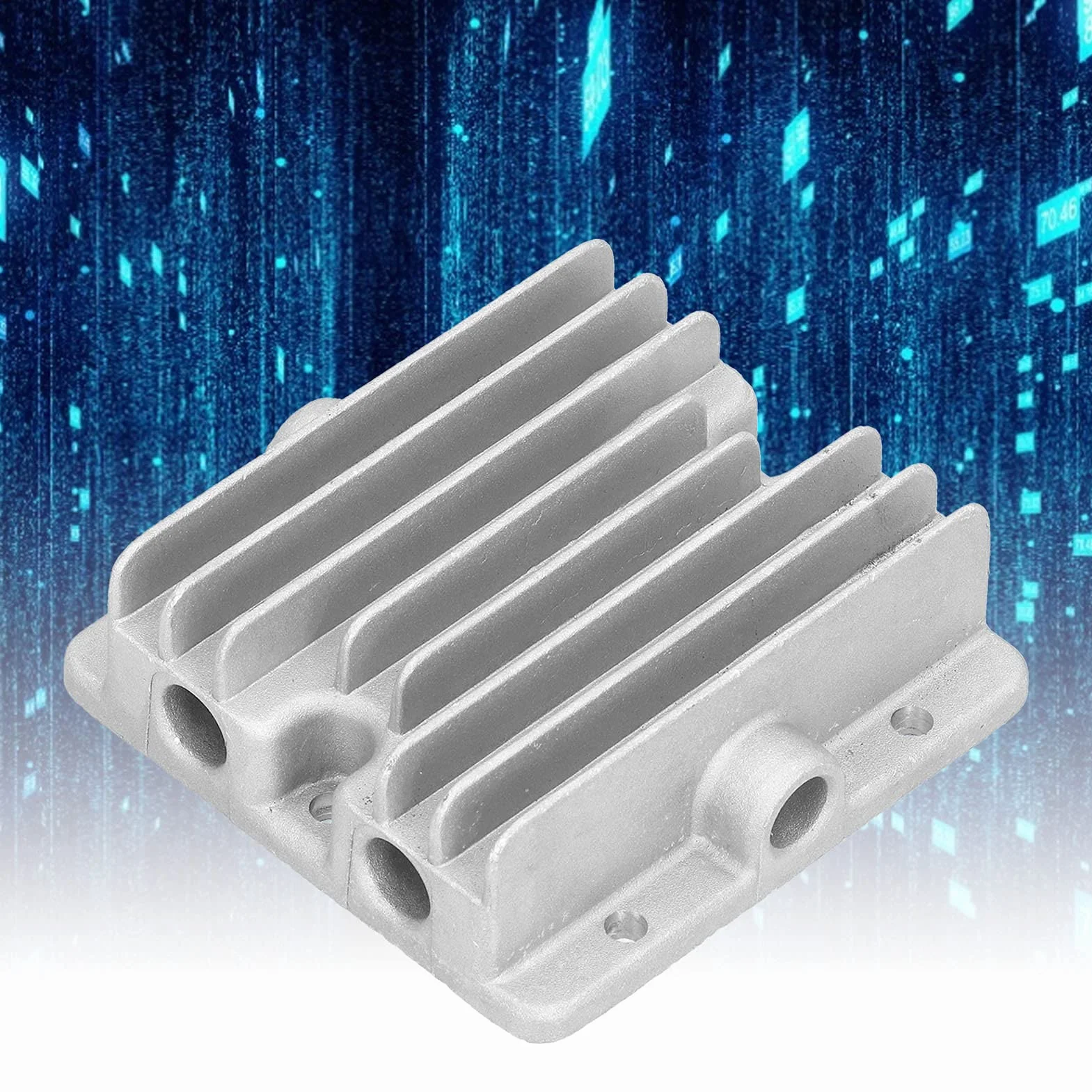 Aluminiowa Głowica Sprężarki Powietrza, Głowica Cylindra 550 W Aluminium Mocna i Wytrzymała Wygodne Elementy Wymienne Akcesoria do Głowicy Sprężarki Głowica Cylindra, do Starej