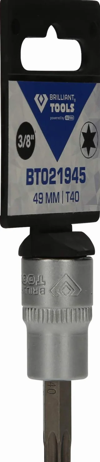 BRILLIANT TOOLS BT021945 3/8" Torx-Nasadka z bitami, T40 [Powered by KS TOOLS]