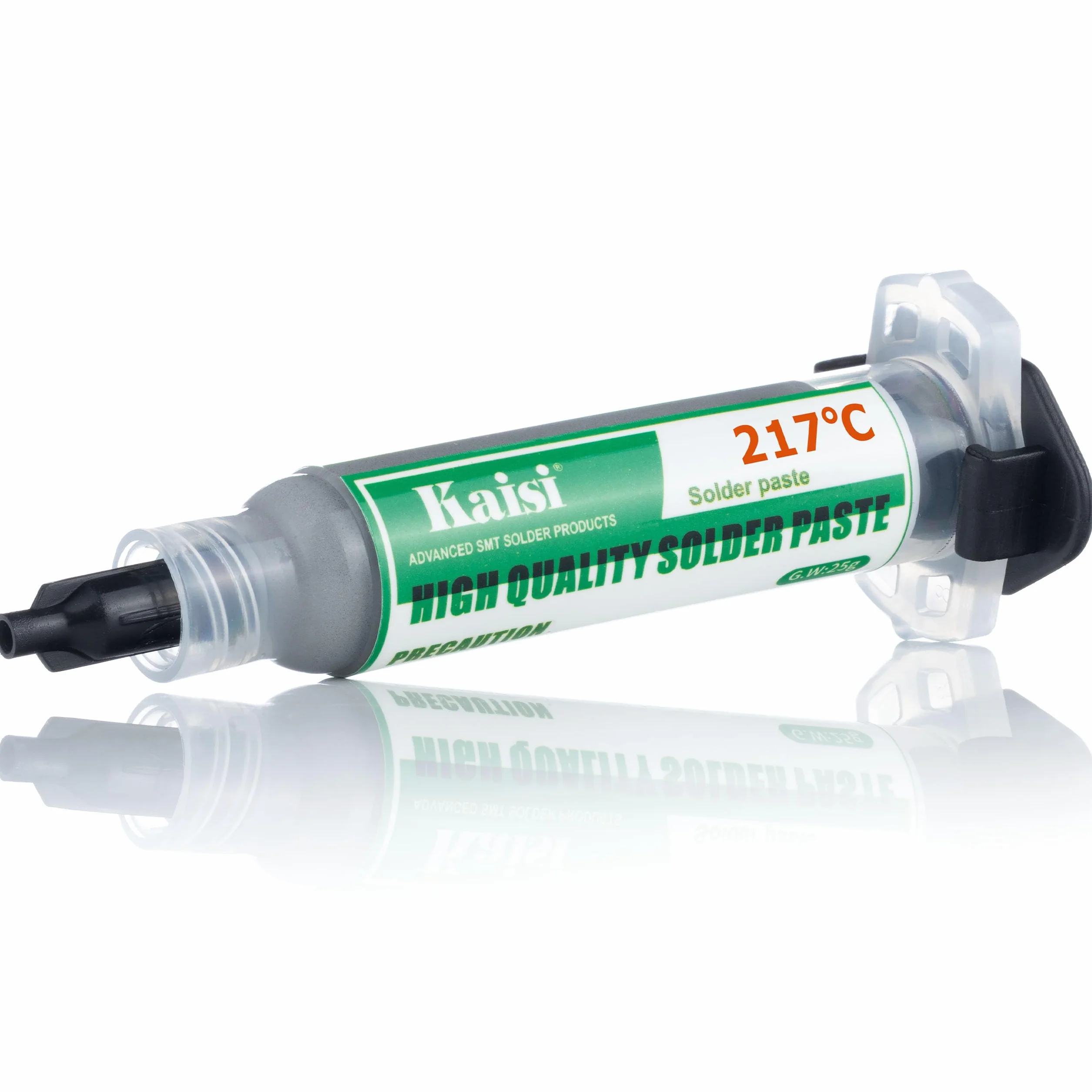 Zestaw pasty lutowniczej 338 + cyna w płynie 217°C - precyzyjne zastosowanie | 2 tłoki, 2 igły | Do BGA, GSM | Akcesoria do lutowania elektronicznego
