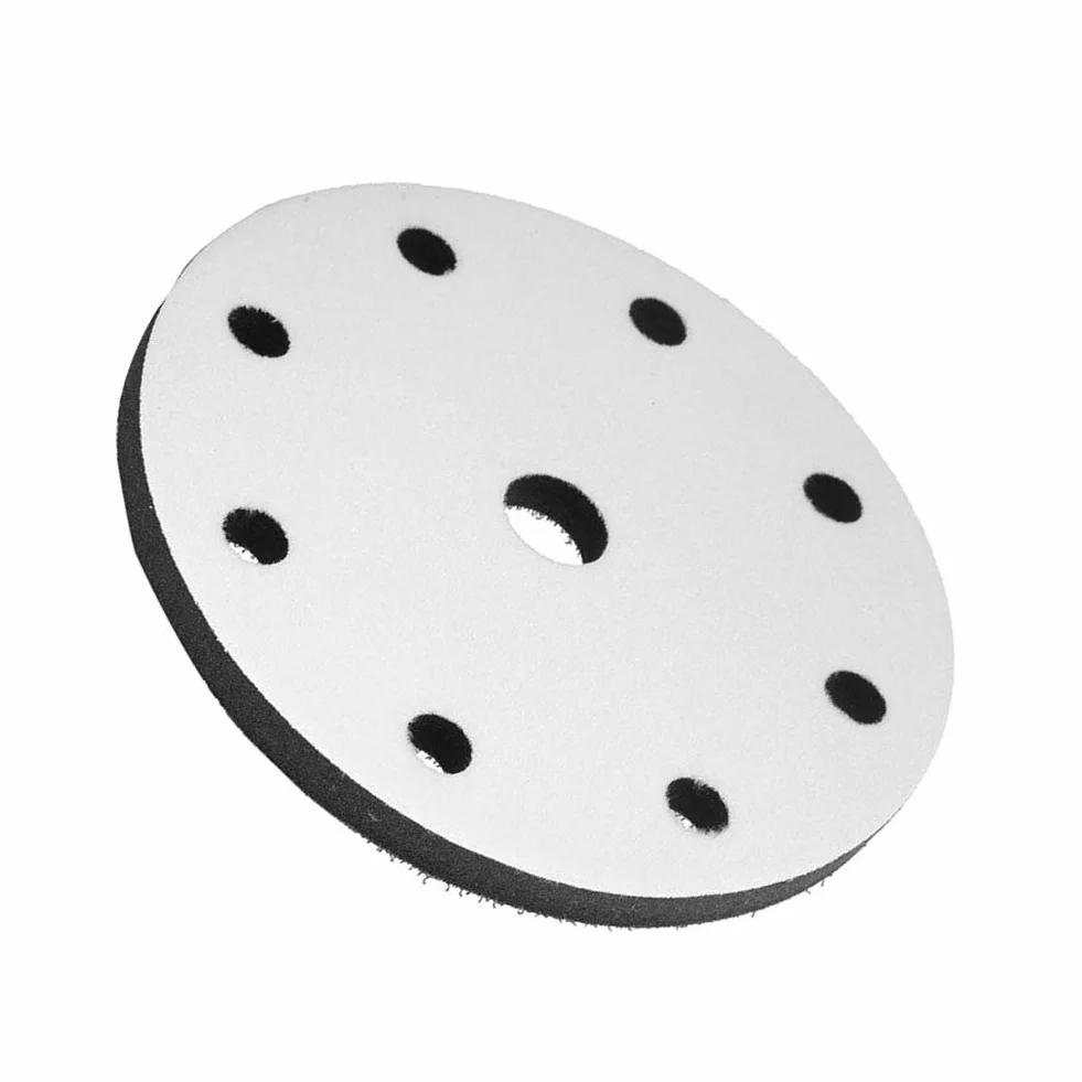 Miękka podkładka szlifierska, miękki bufor z gąbki o średnicy 150 mm, podkładka z gąbki do szlifierki, podkładka buforowa z gąbki (6 cali 9 otworów)