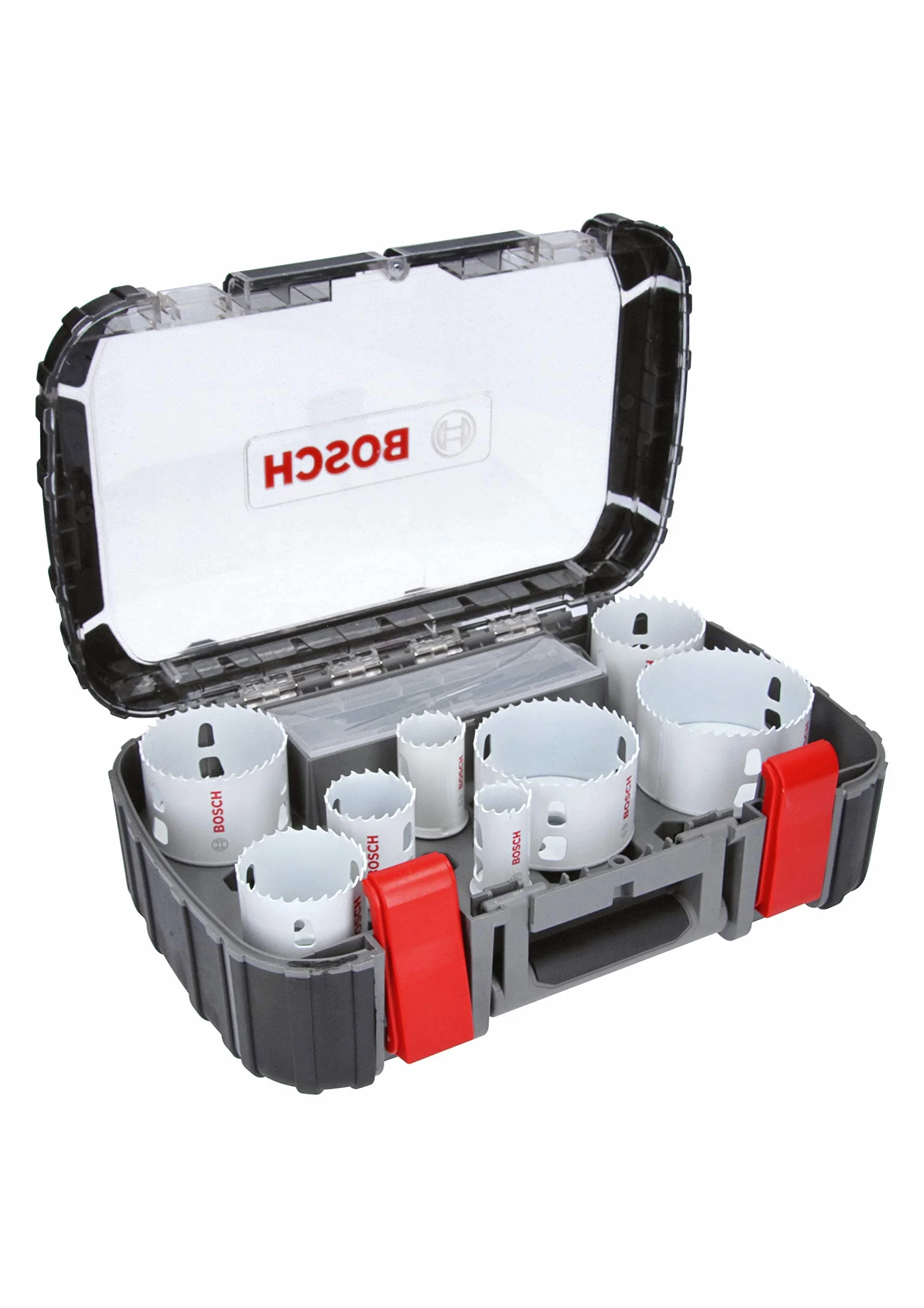 Bosch Accessories 11-częściowy Zestaw Otwornic Progressor for Wood & Metal Set (dla Elektryków, Ø 25-86 mm, Akcesoriów Wiertarek)