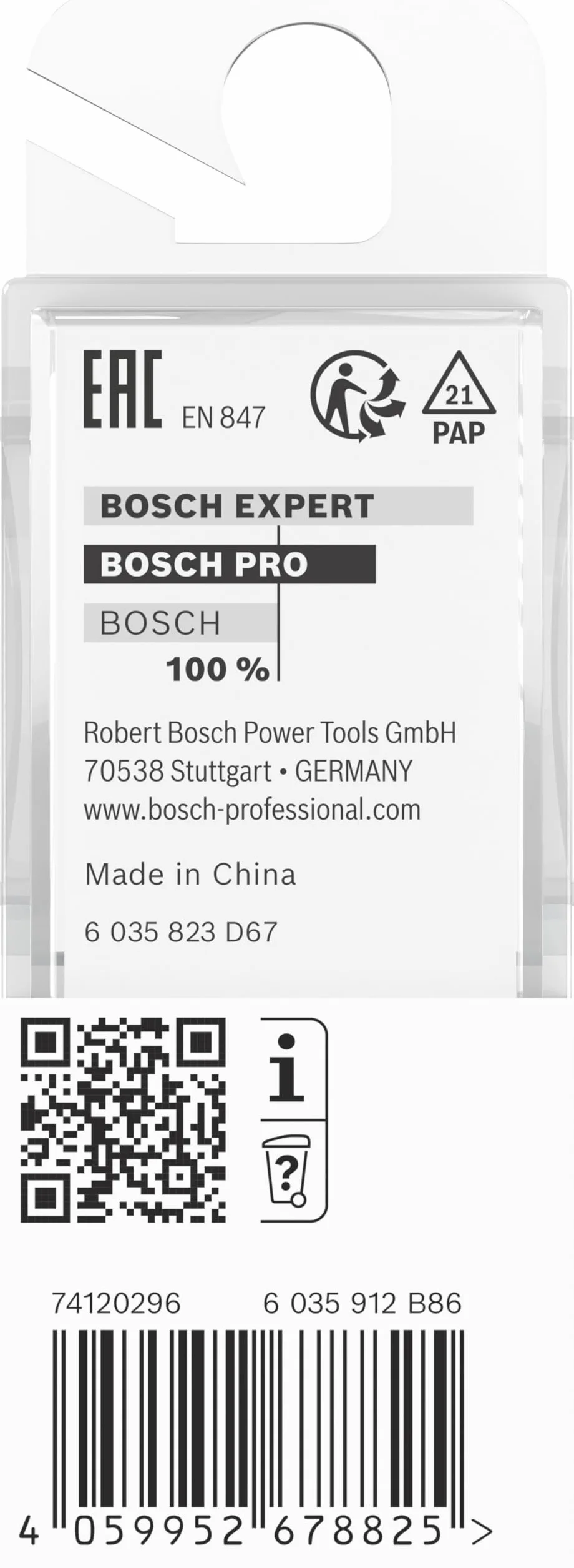 Bosch 1x Frez PRO Keyhole (do Miękkie drewno, Twarde drewno, Ø 8,6 mm, Professional Akcesoria Frez ręczny, Frez krawędziowy)