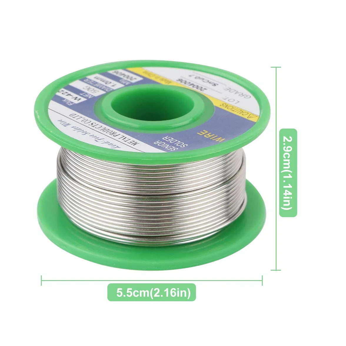 Drut lutowniczy 1mm bezołowiowy - Rdzeniowy drut lutowniczy z kalafonią niskotemperaturowy do instalacji hydraulicznych Sn99.3 Cu0.7 50g